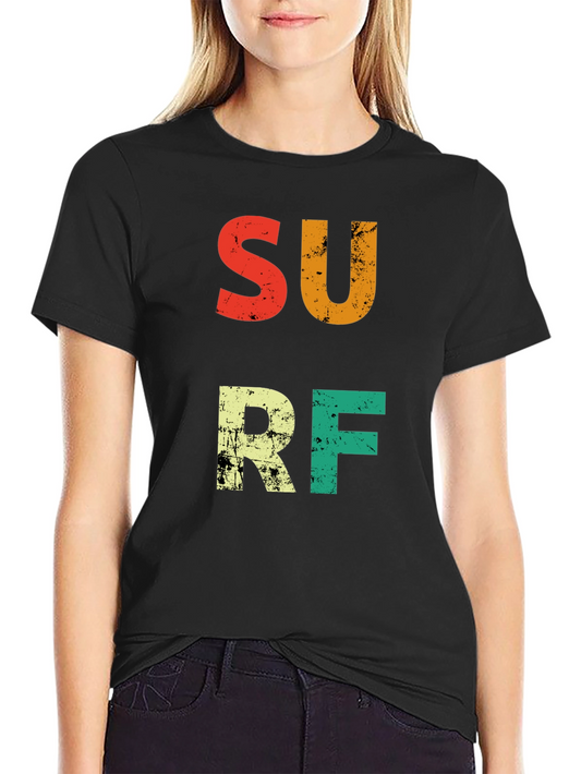 Camiseta Surf Retro de Algodón para Hombre