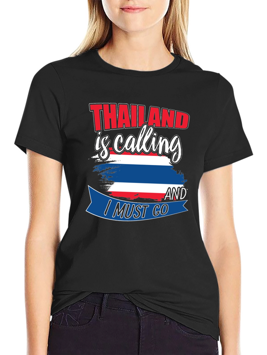 Camiseta Negra Tailandia Llama