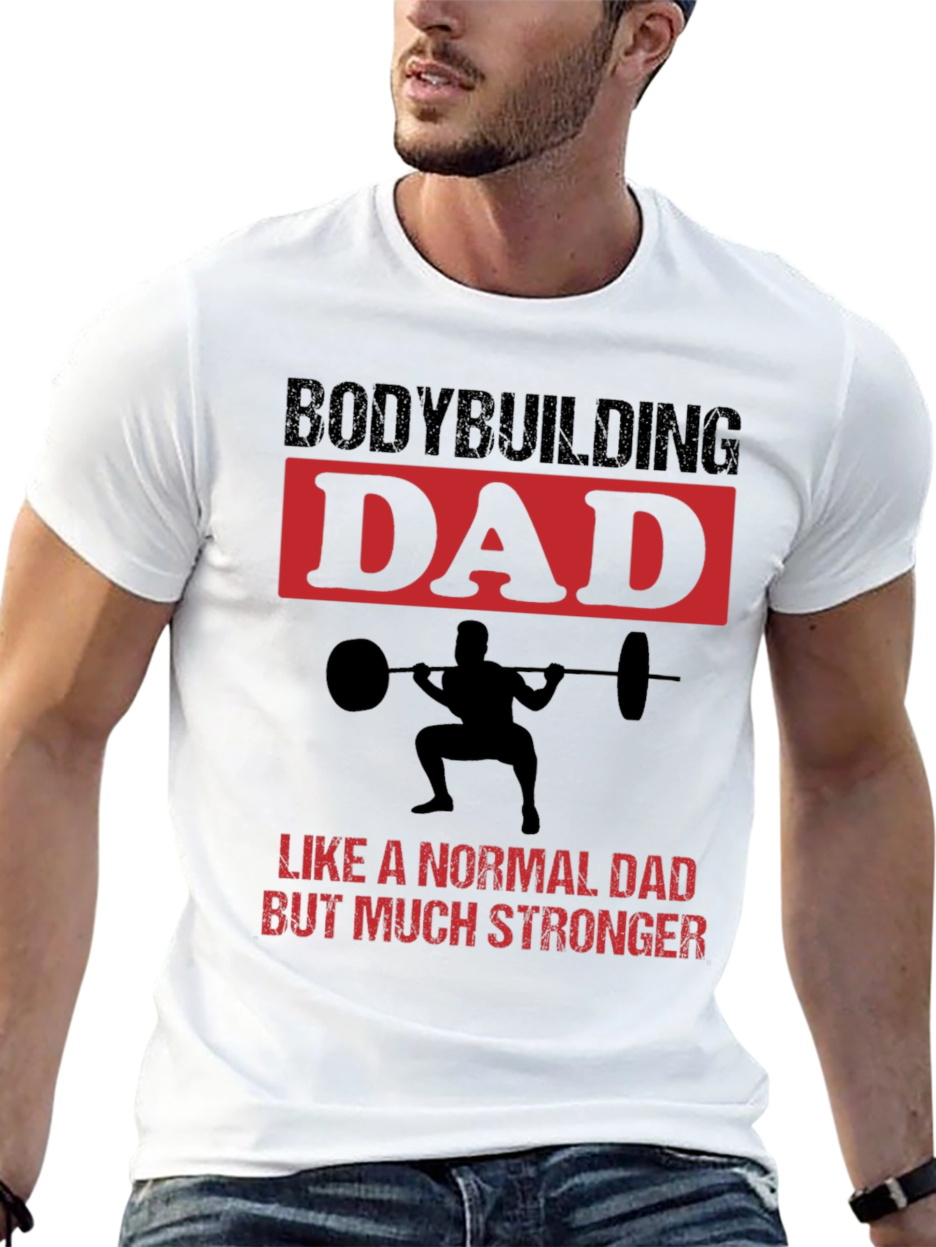 Camiseta Negra Bodybuilding Dad
