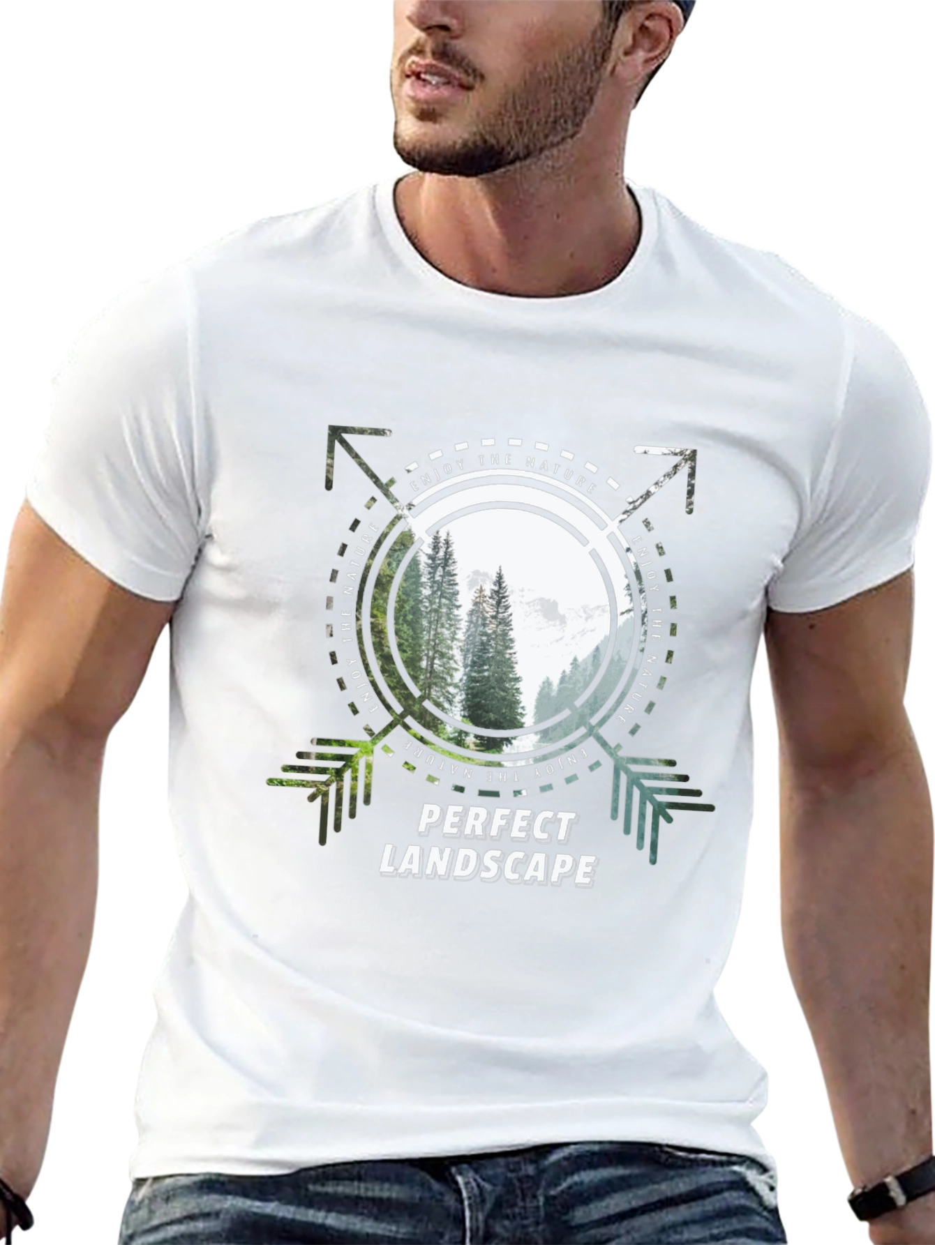 Camiseta Negra Perfect Landscape para Amantes de la Naturaleza