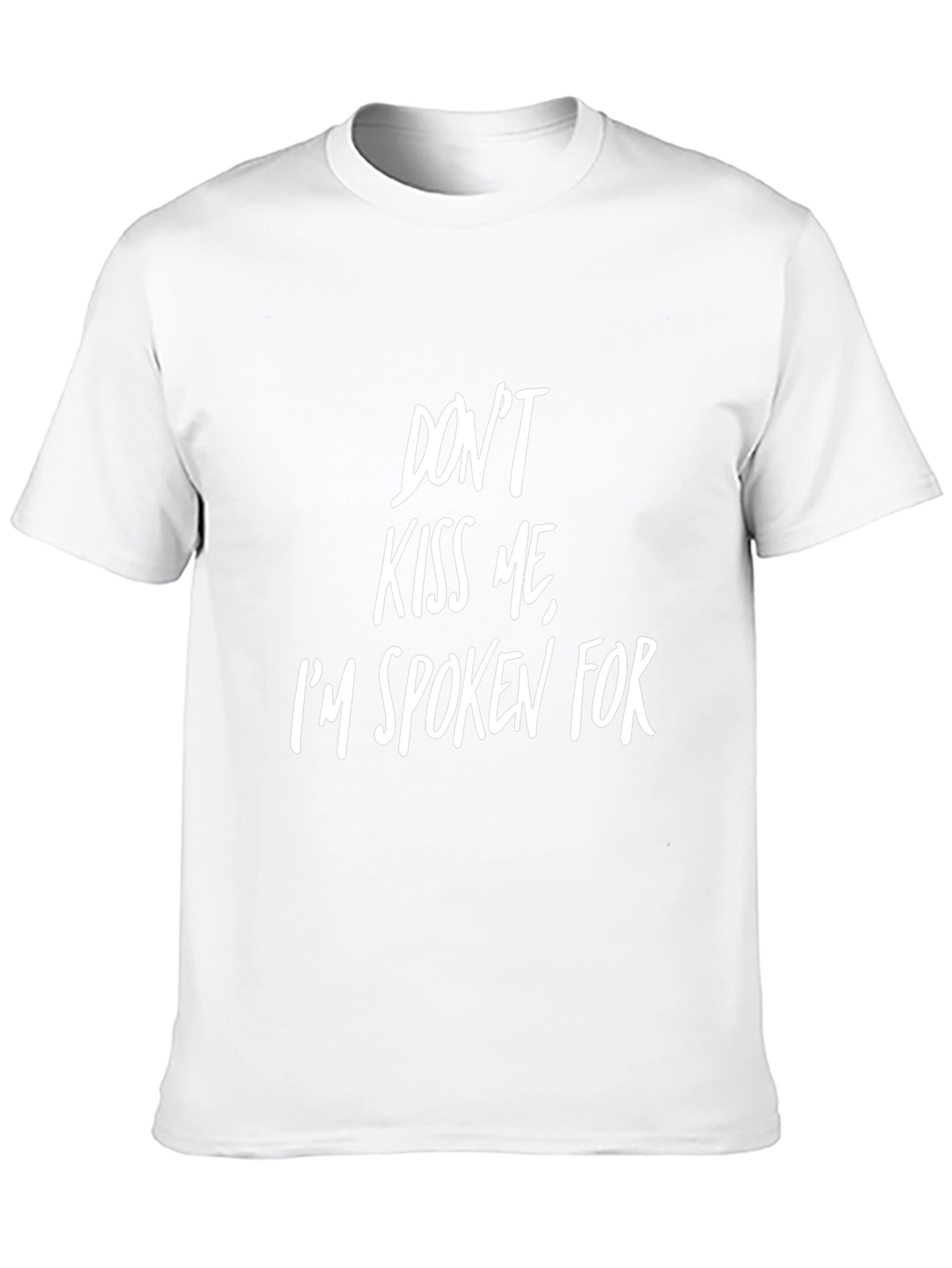 Camiseta Negra con Mensaje Divertido: Dont Kiss Me