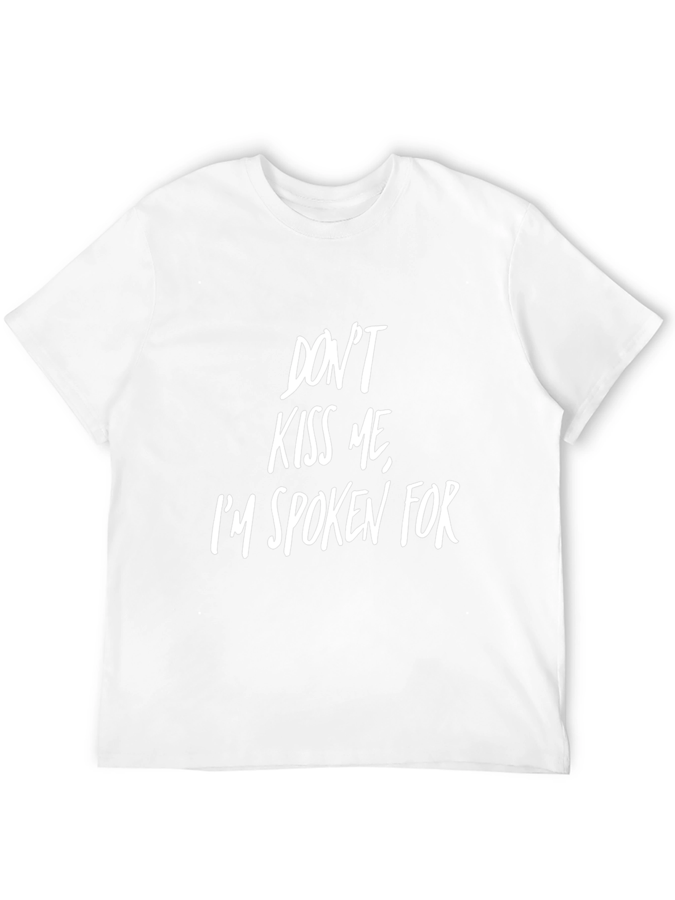 Camiseta Negra con Mensaje Divertido: Dont Kiss Me