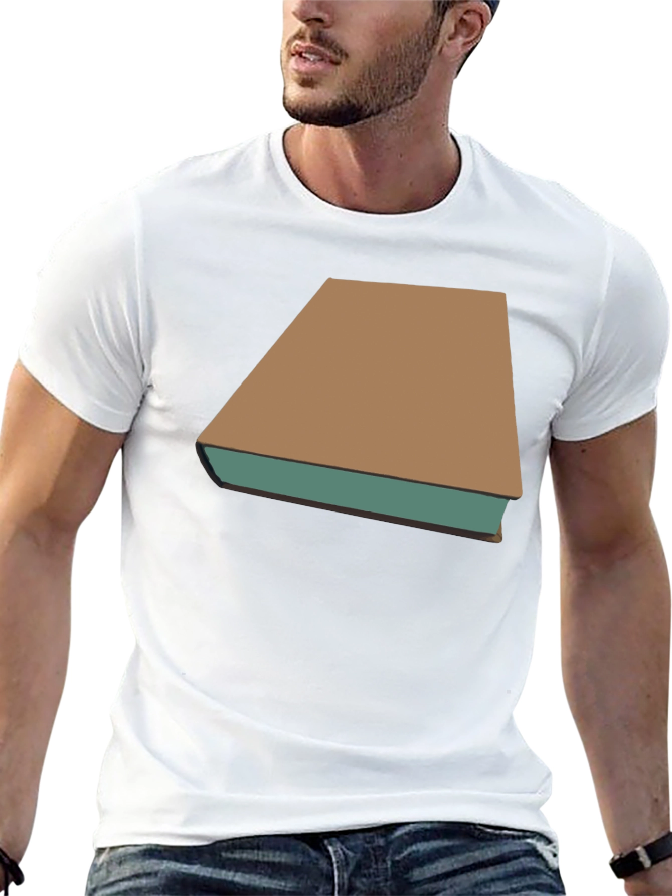 Camiseta Negra con Diseño de Libro Clásico
