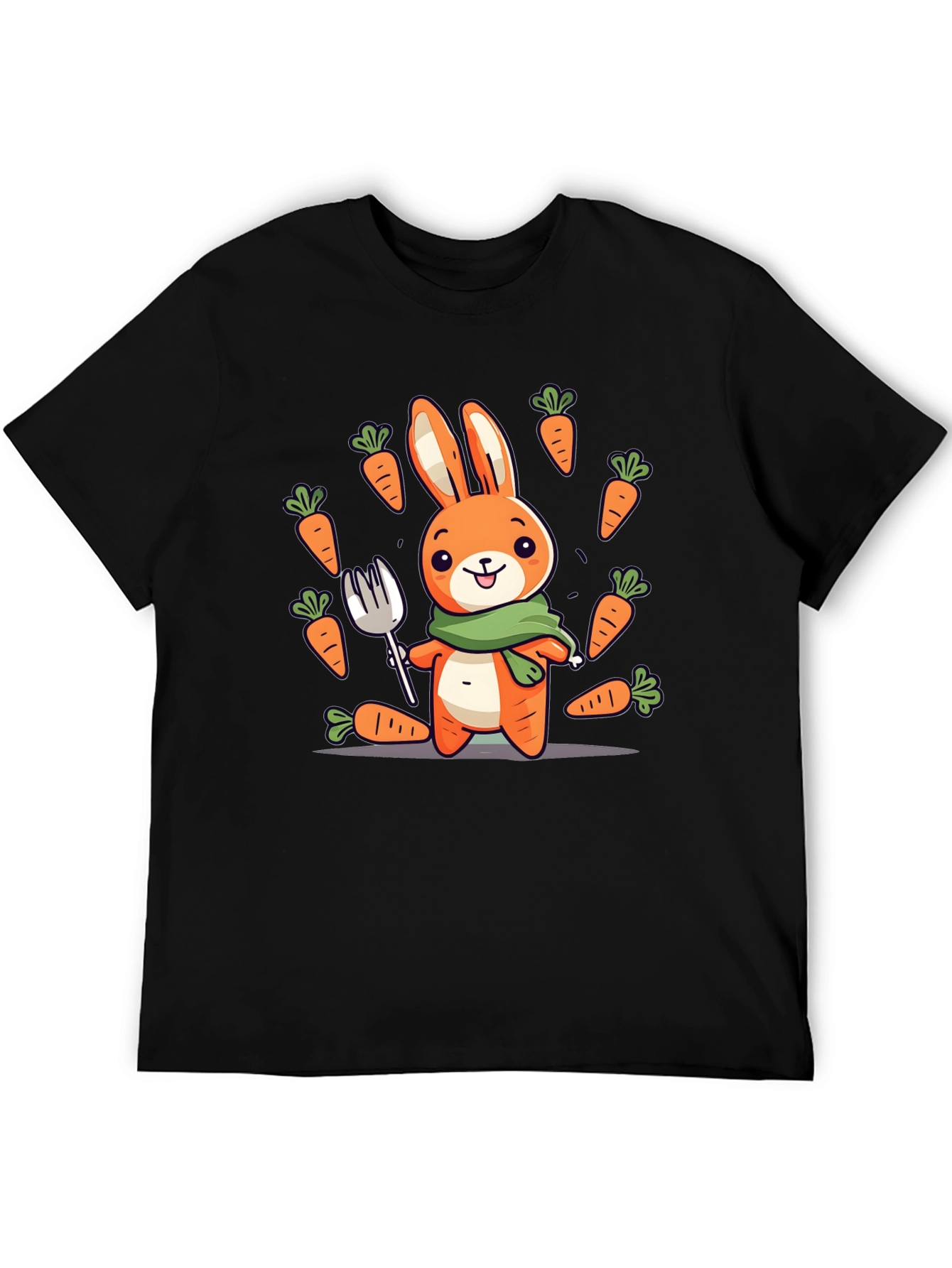 Camiseta Conejo Caricatura con Zanahorias