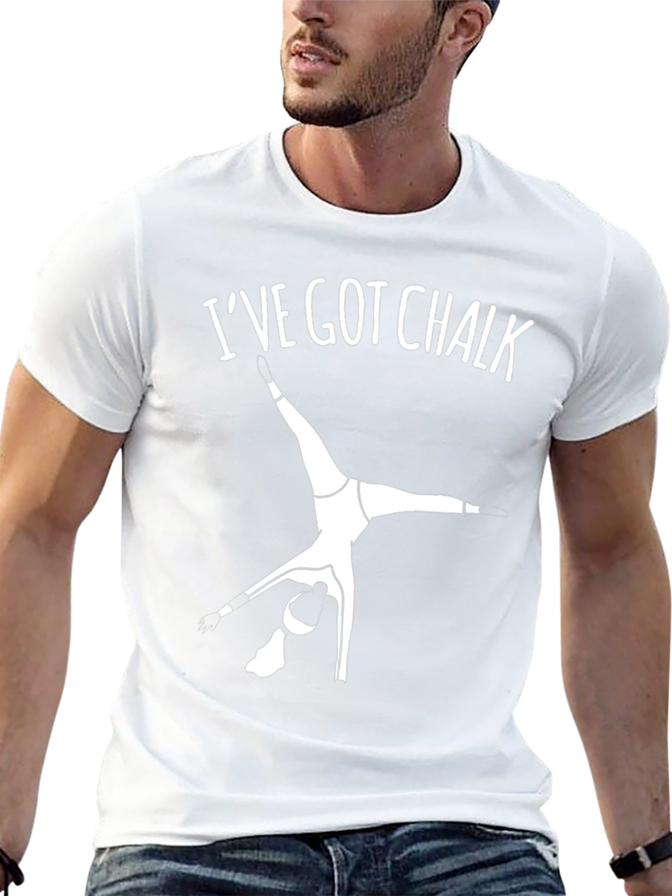Camiseta Negra Gimnasia: Ive Got Chalk