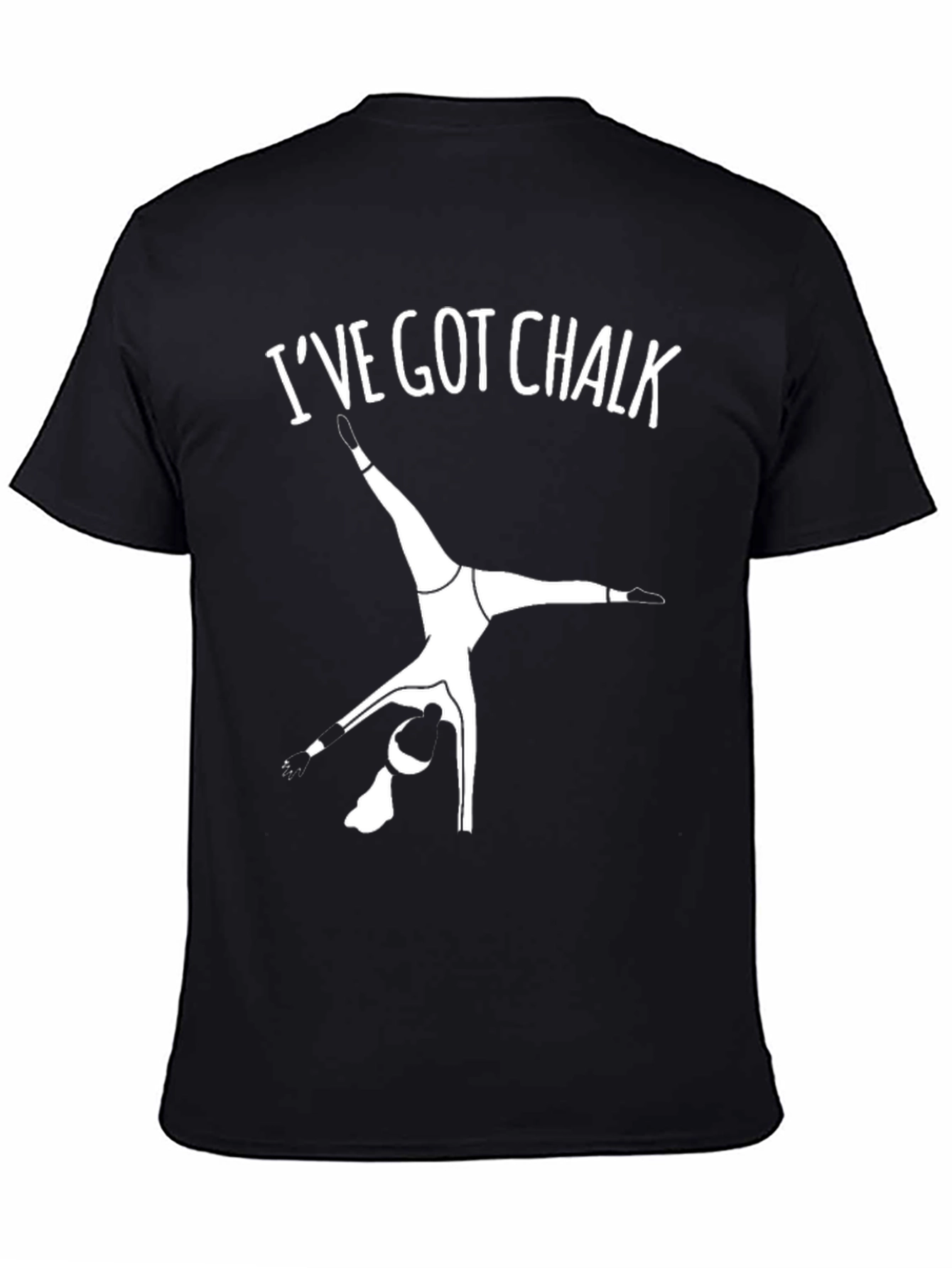 Camiseta Negra Gimnasia: Ive Got Chalk