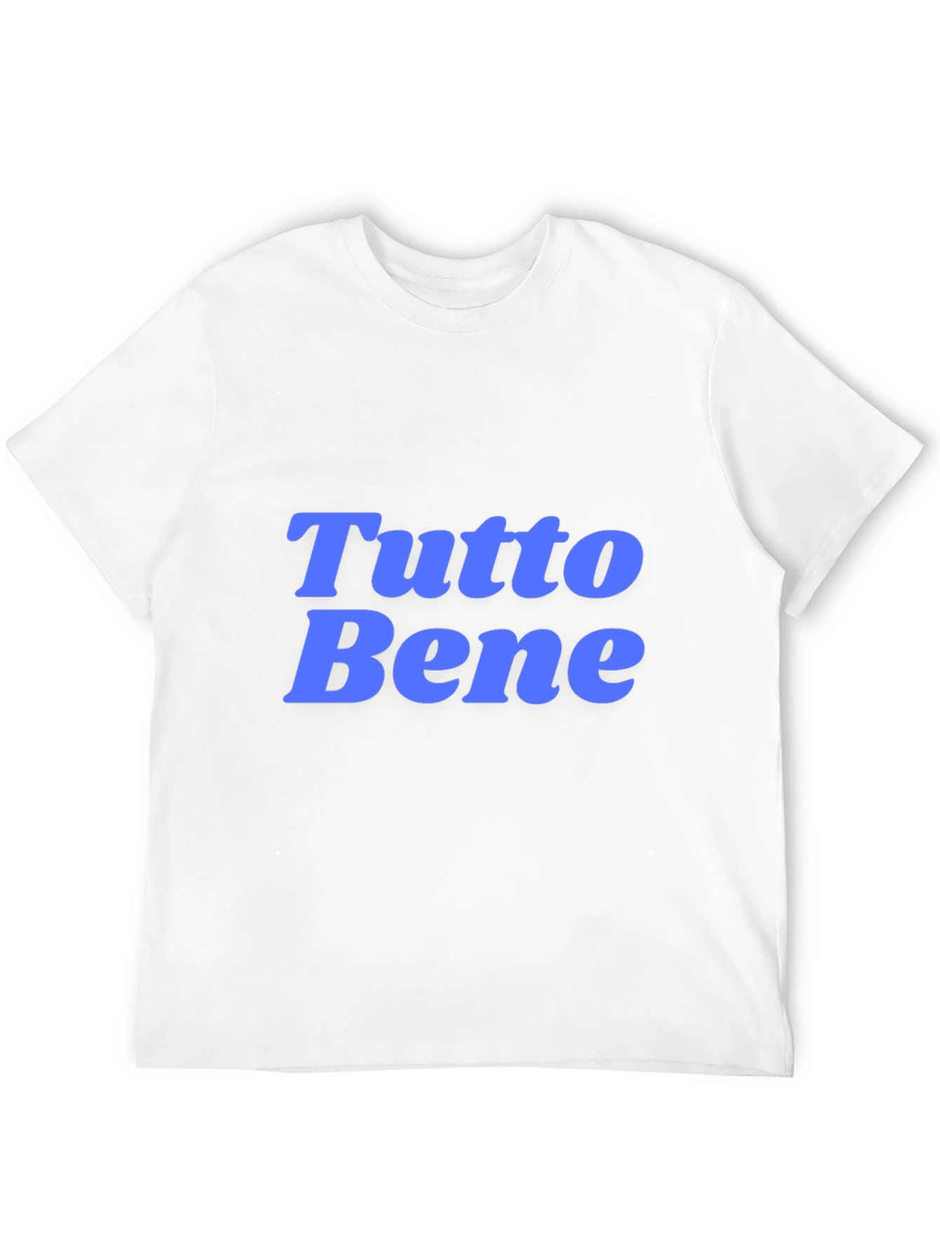 Camiseta Negra con Texto Tutto Bene
