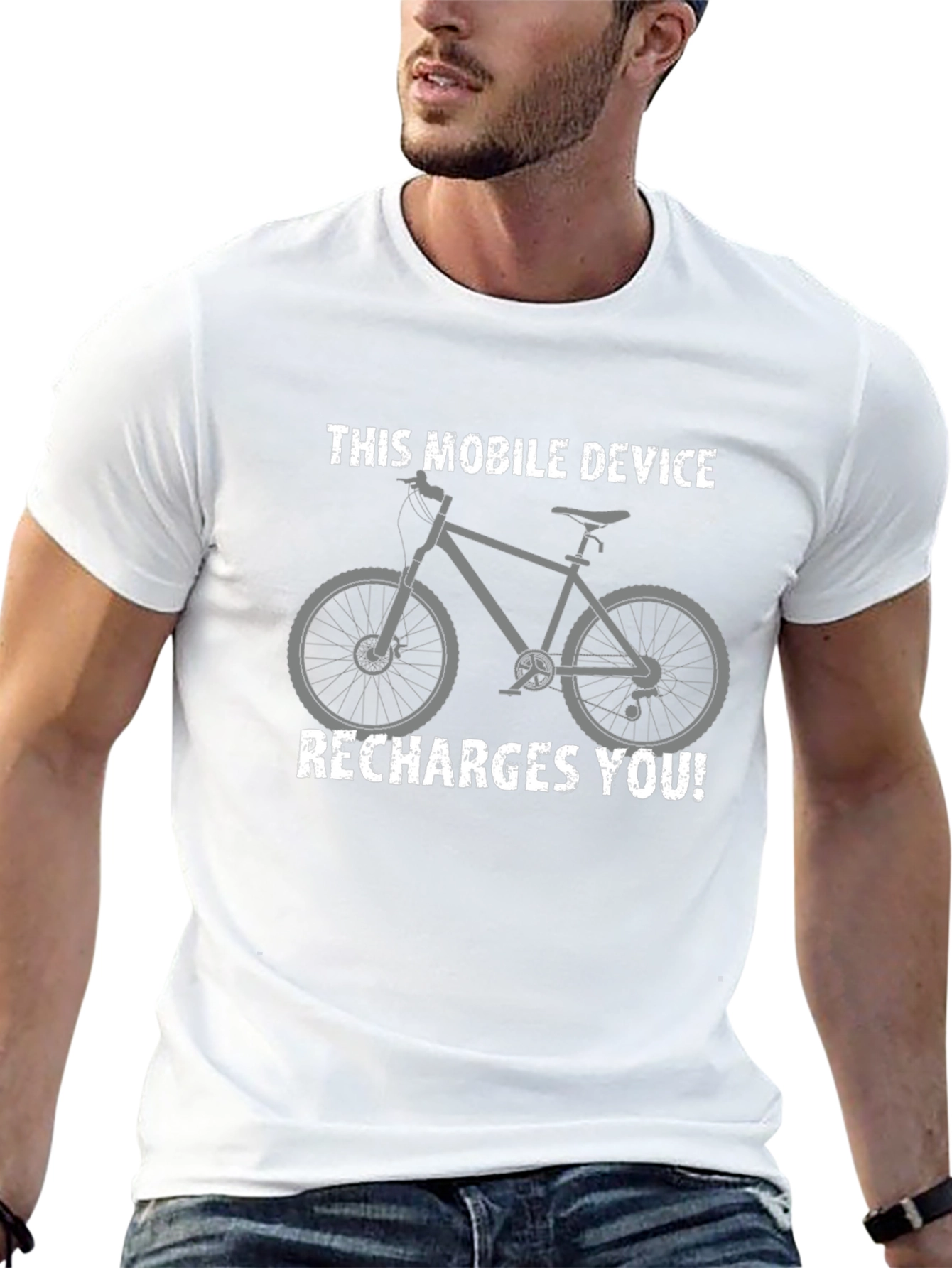 Camiseta Este dispositivo móvil te recarga