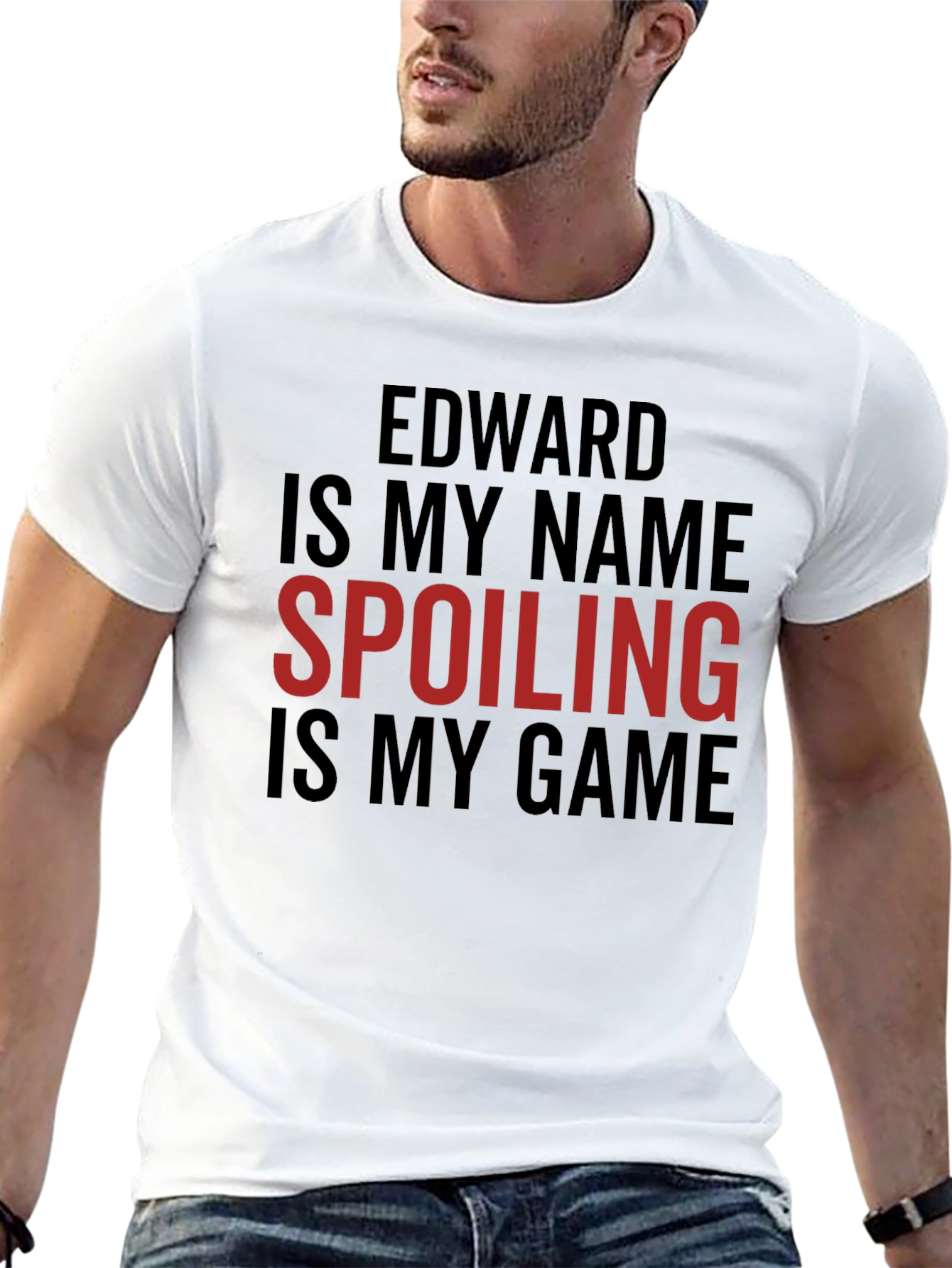 Camiseta Negra: Edward Destruyendo Sorpresas