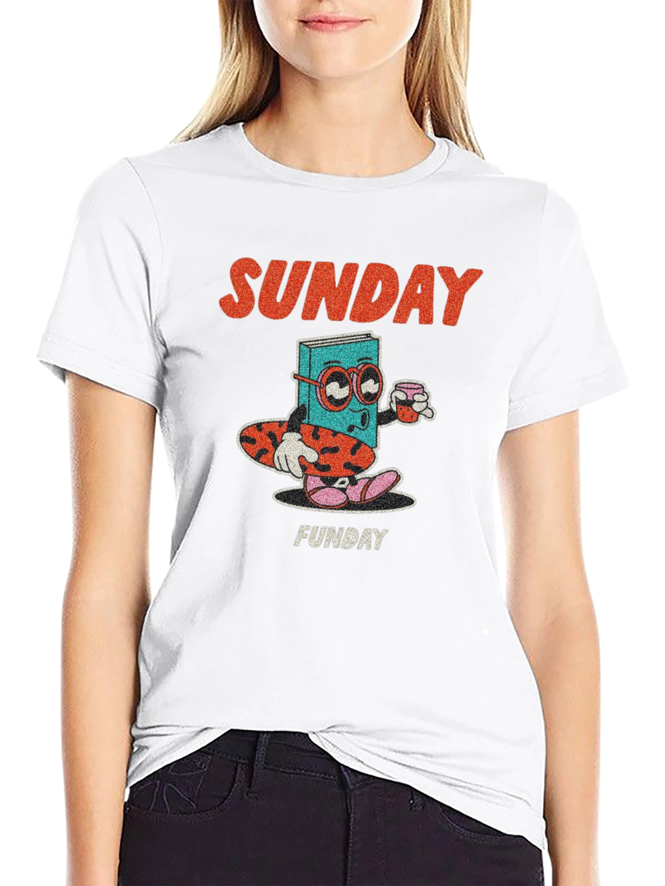 Camiseta Negra Domingo Divertido