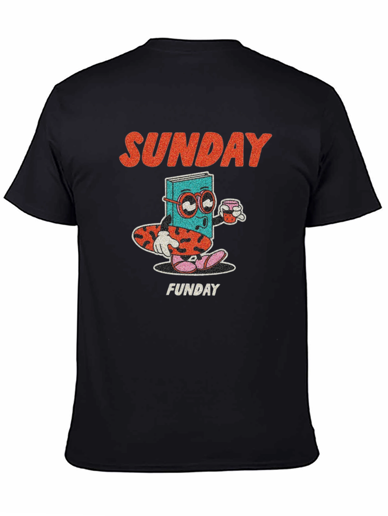 Camiseta Negra Domingo Divertido