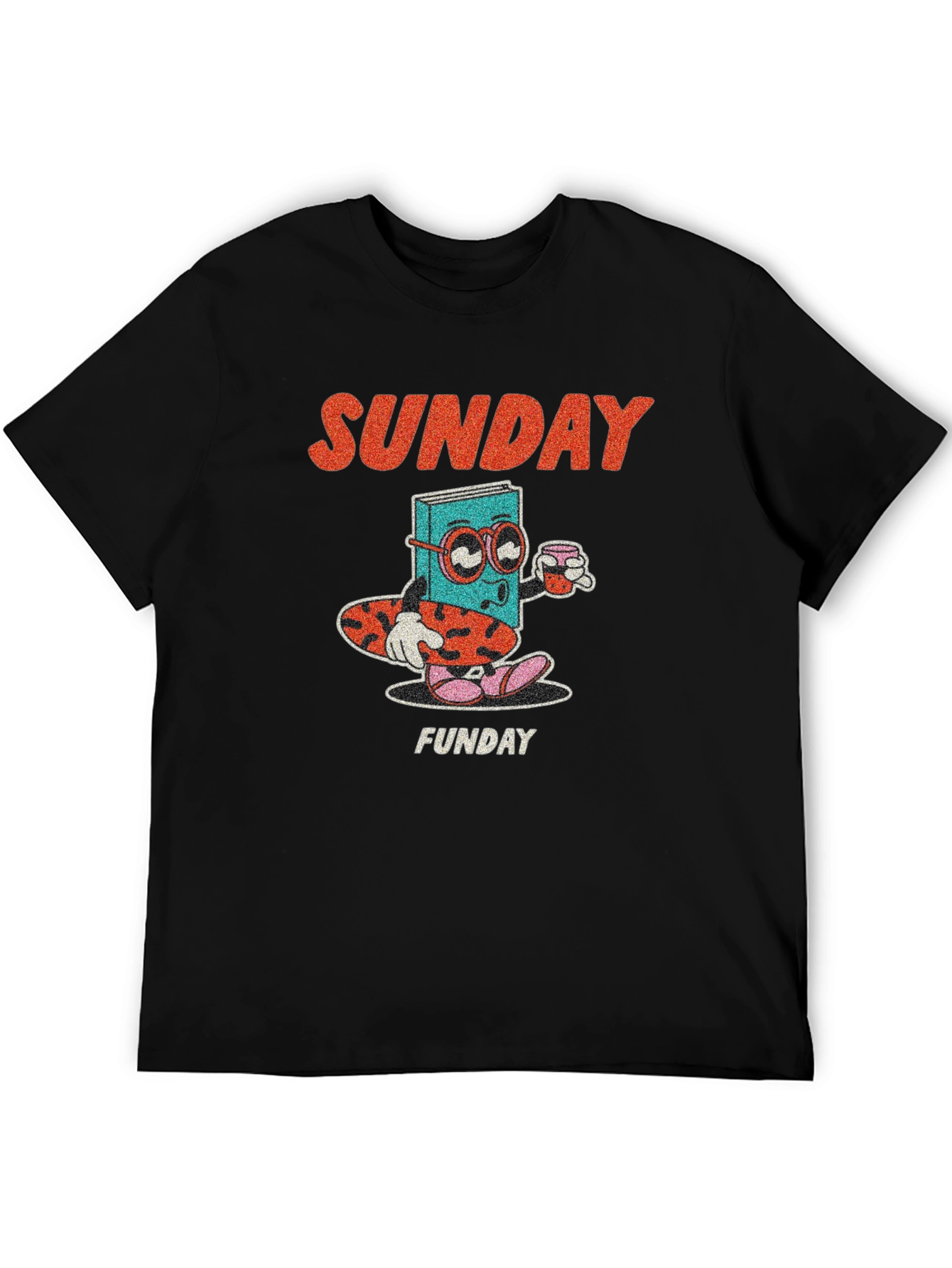 Camiseta Negra Domingo Divertido