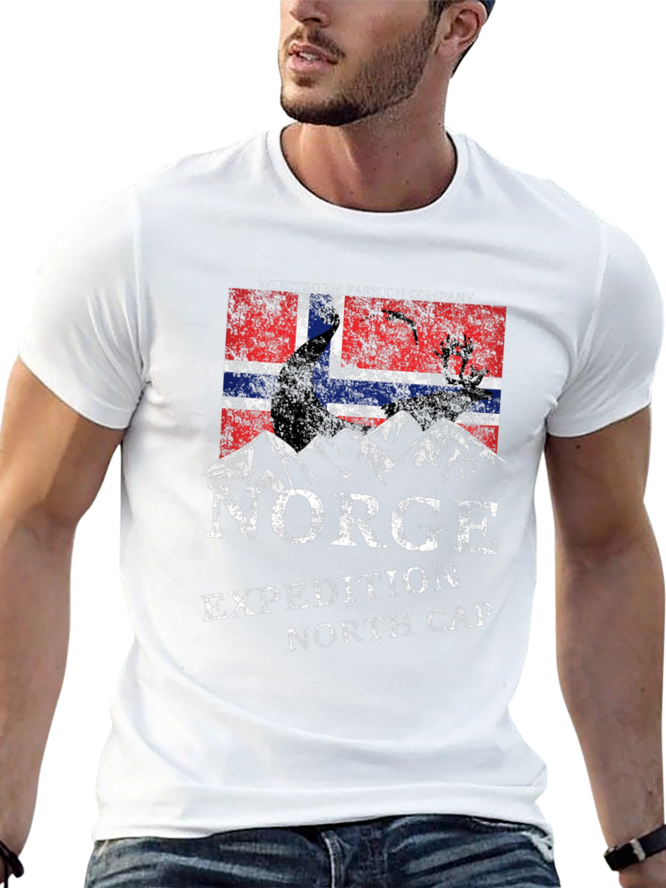 Camiseta Negra Norge Expedition North Cap