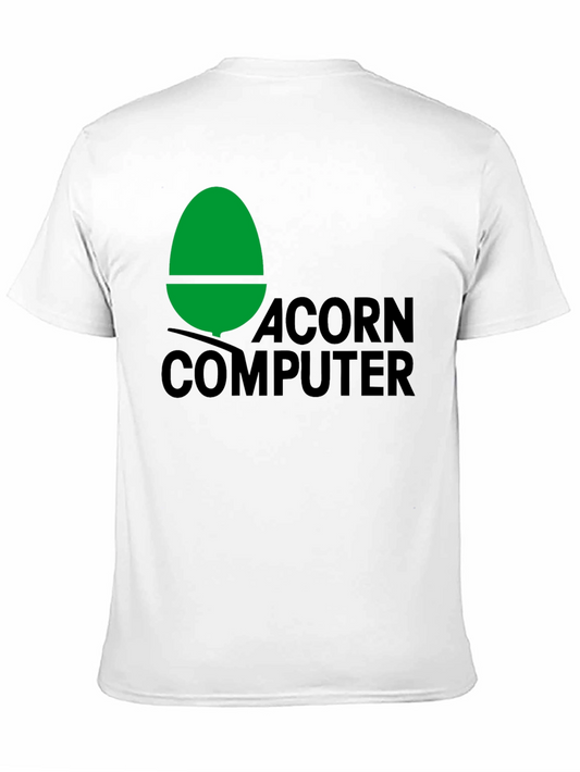 Camiseta Acorn Computer Vintage Negra Algodón