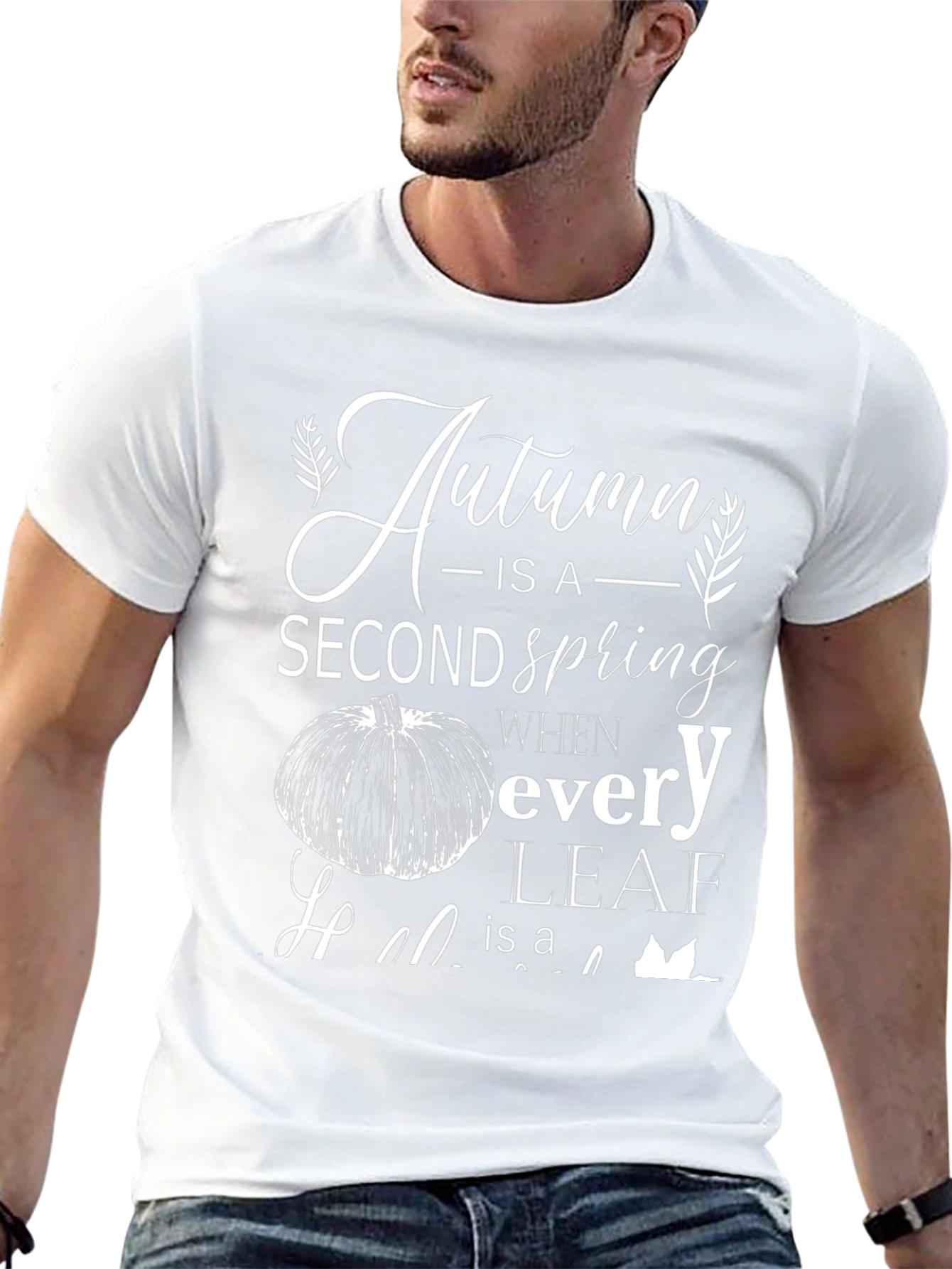 Camiseta Negra Otoño es una Segunda Primavera