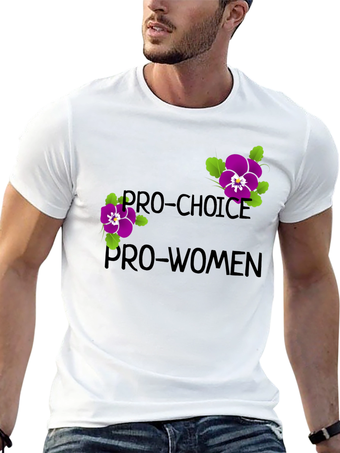 Camiseta Pro-Choice Pro-Mujeres Diseño Floral