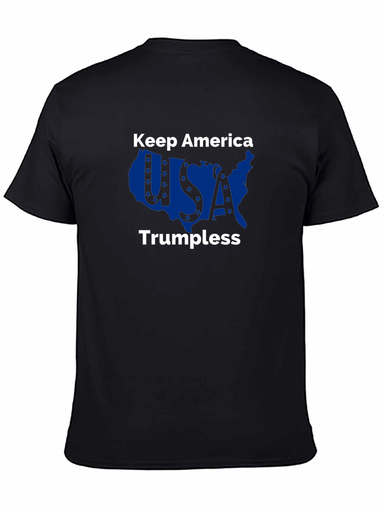 Camiseta Negra: Keep America Trumpless USA