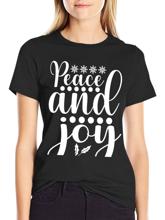 Camiseta Navideña Paz y Alegría para Hombre