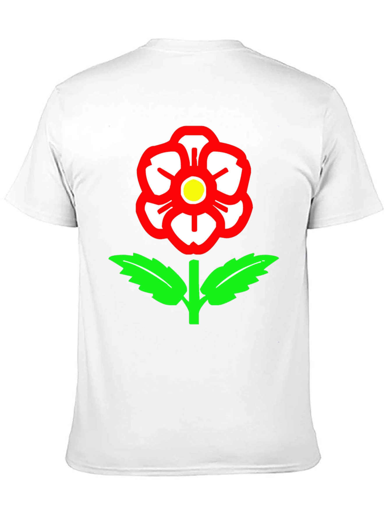 Camiseta Negra con Rosa de Lancashire