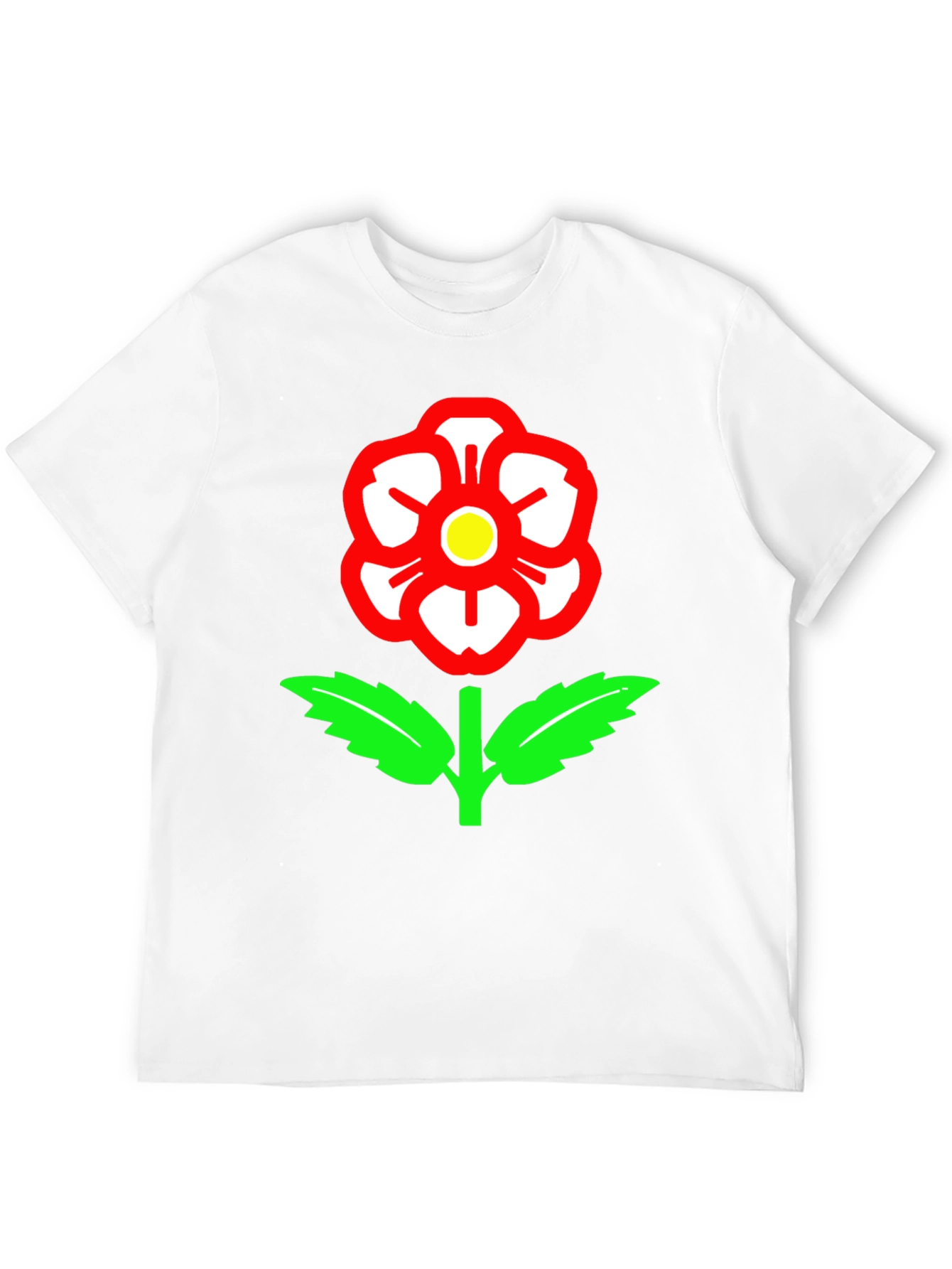 Camiseta Negra con Rosa de Lancashire