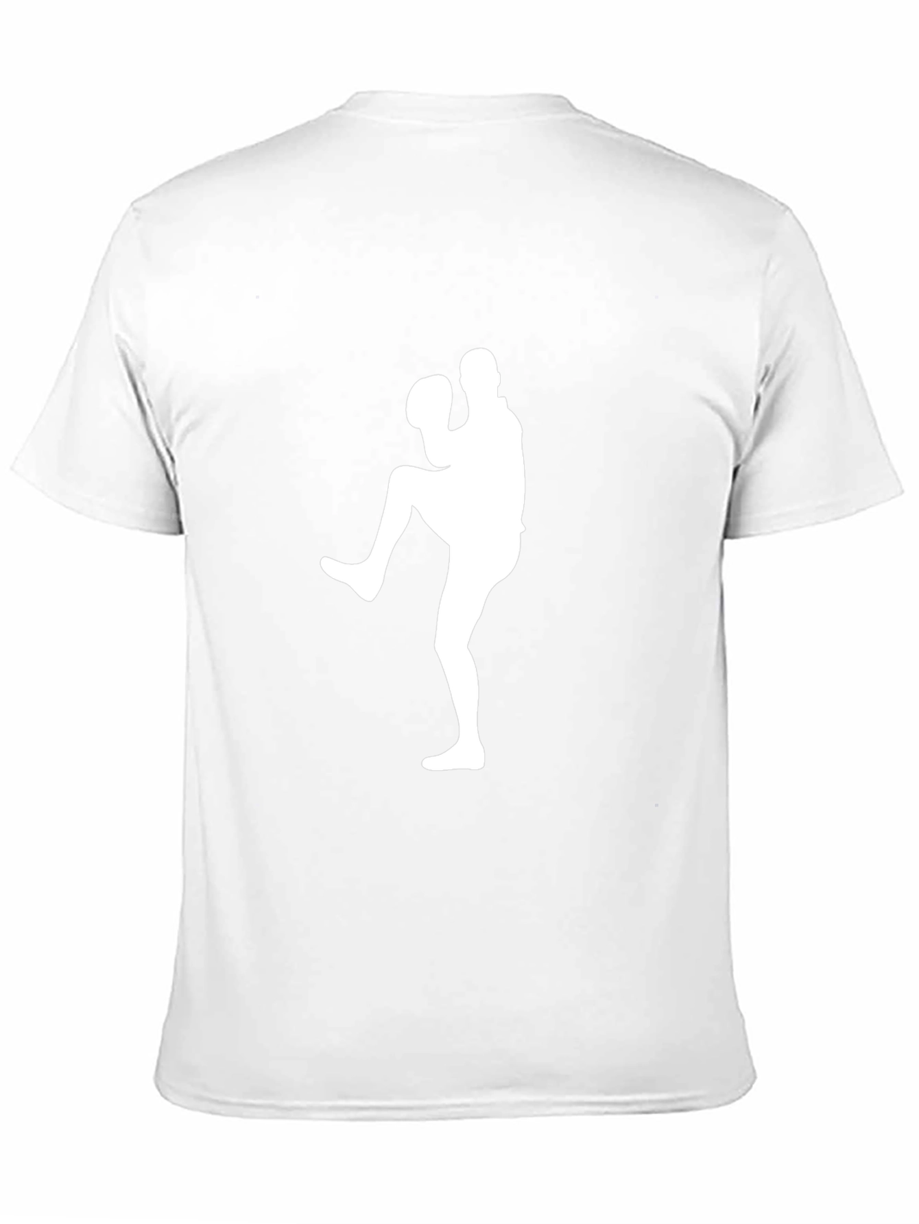 Camiseta Negra Hombre - Diseño Lanzador Béisbol
