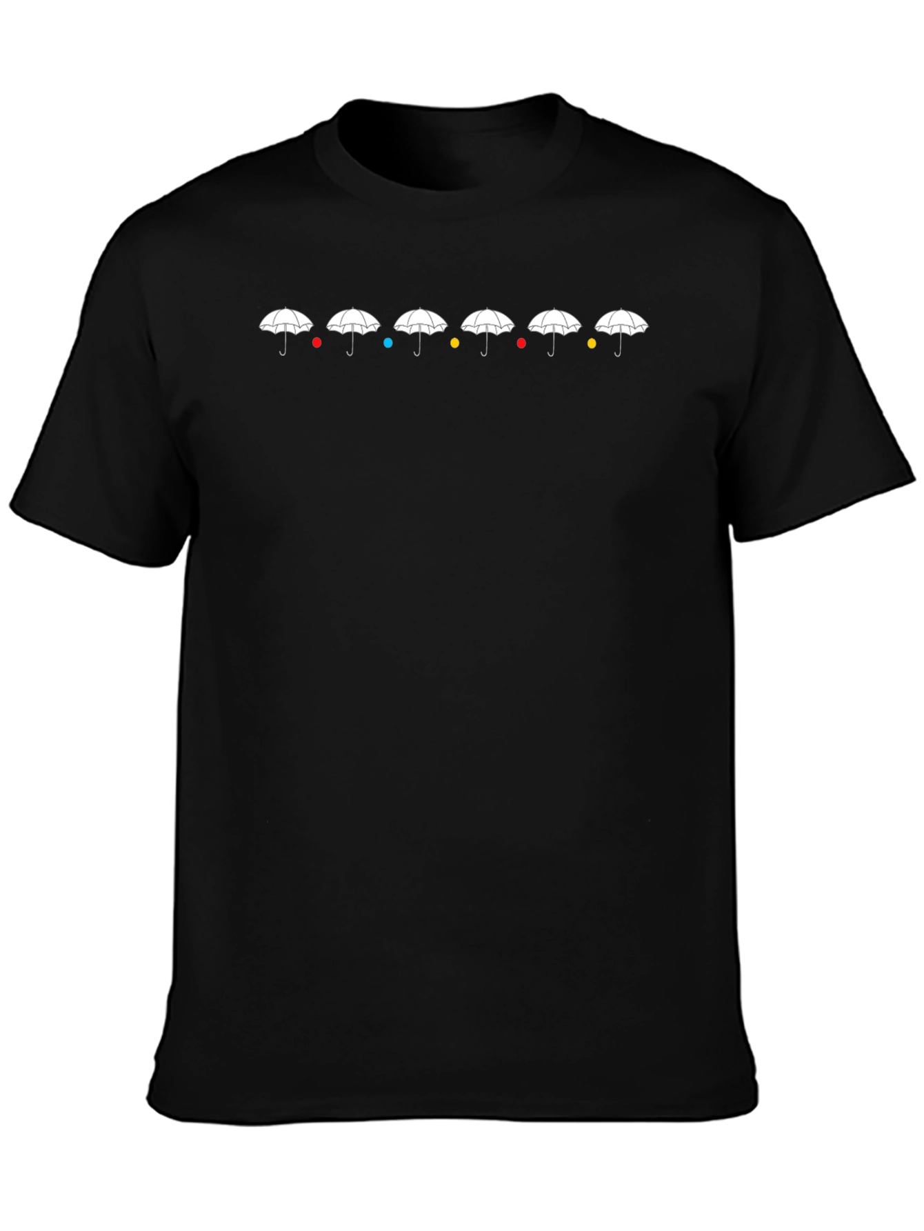 Camiseta Negra Friends Umbrellas