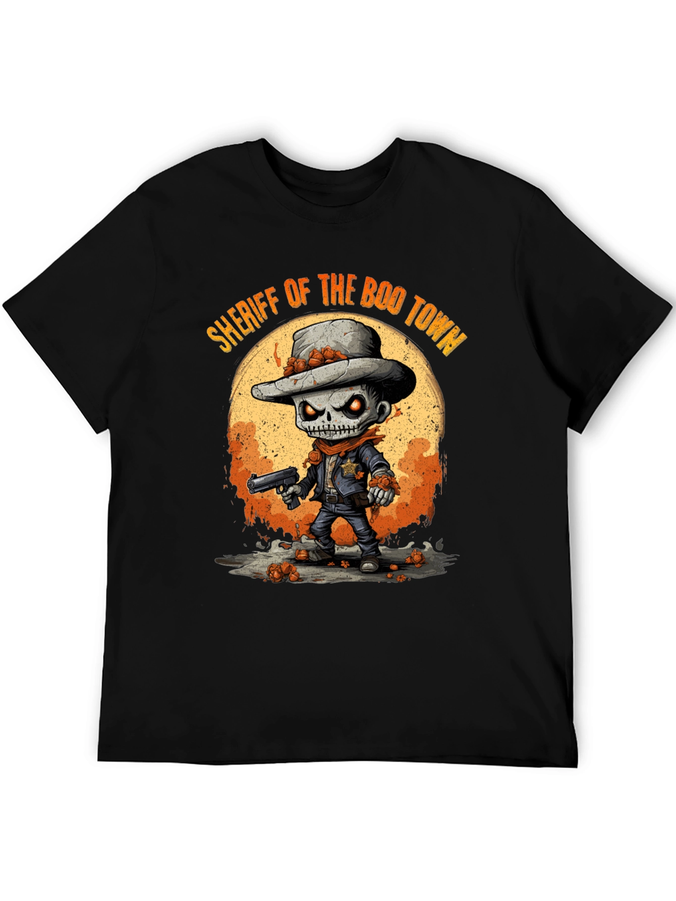 Camiseta Halloween Sheriff Esqueleto