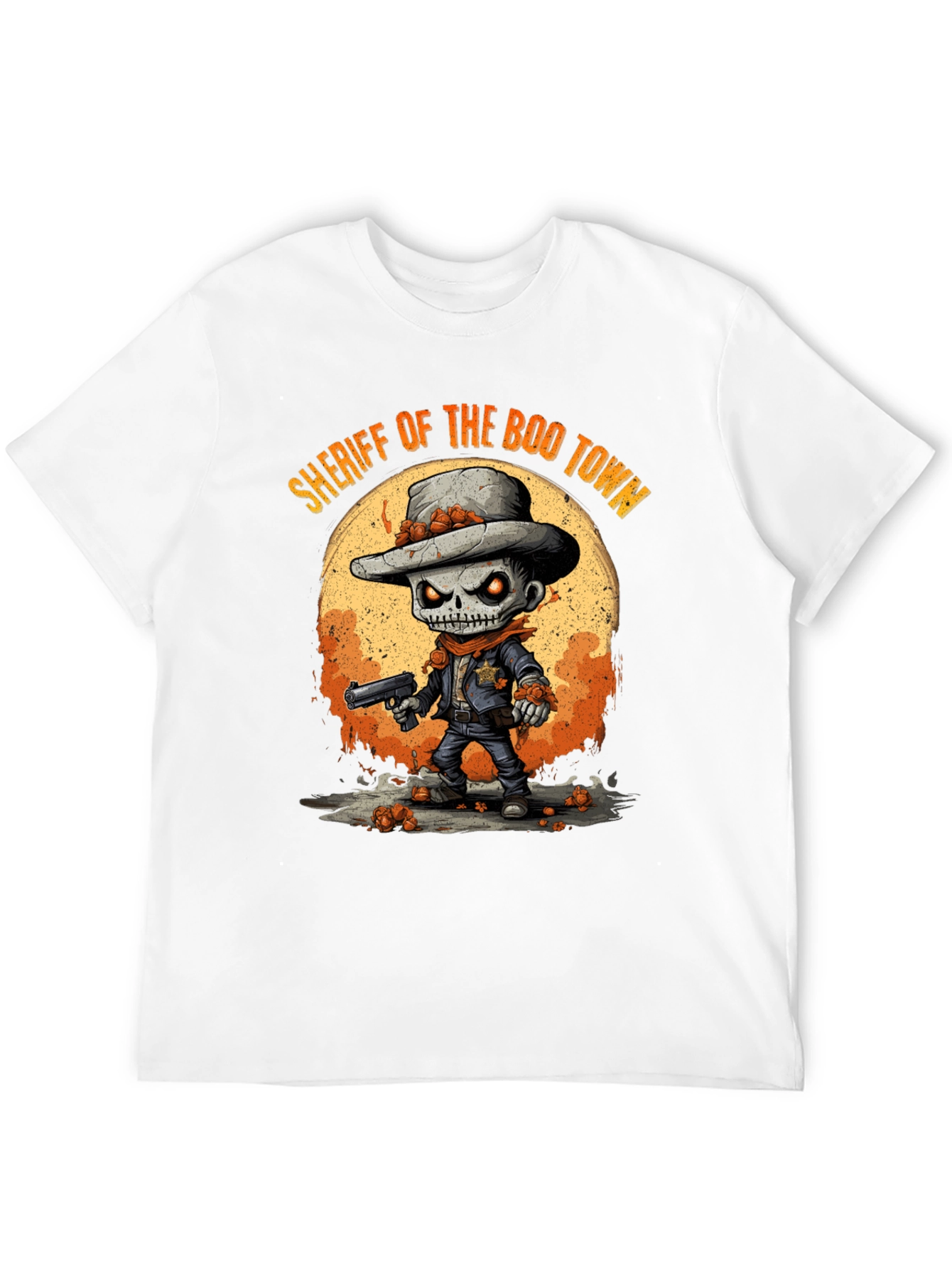 Camiseta Halloween Sheriff Esqueleto