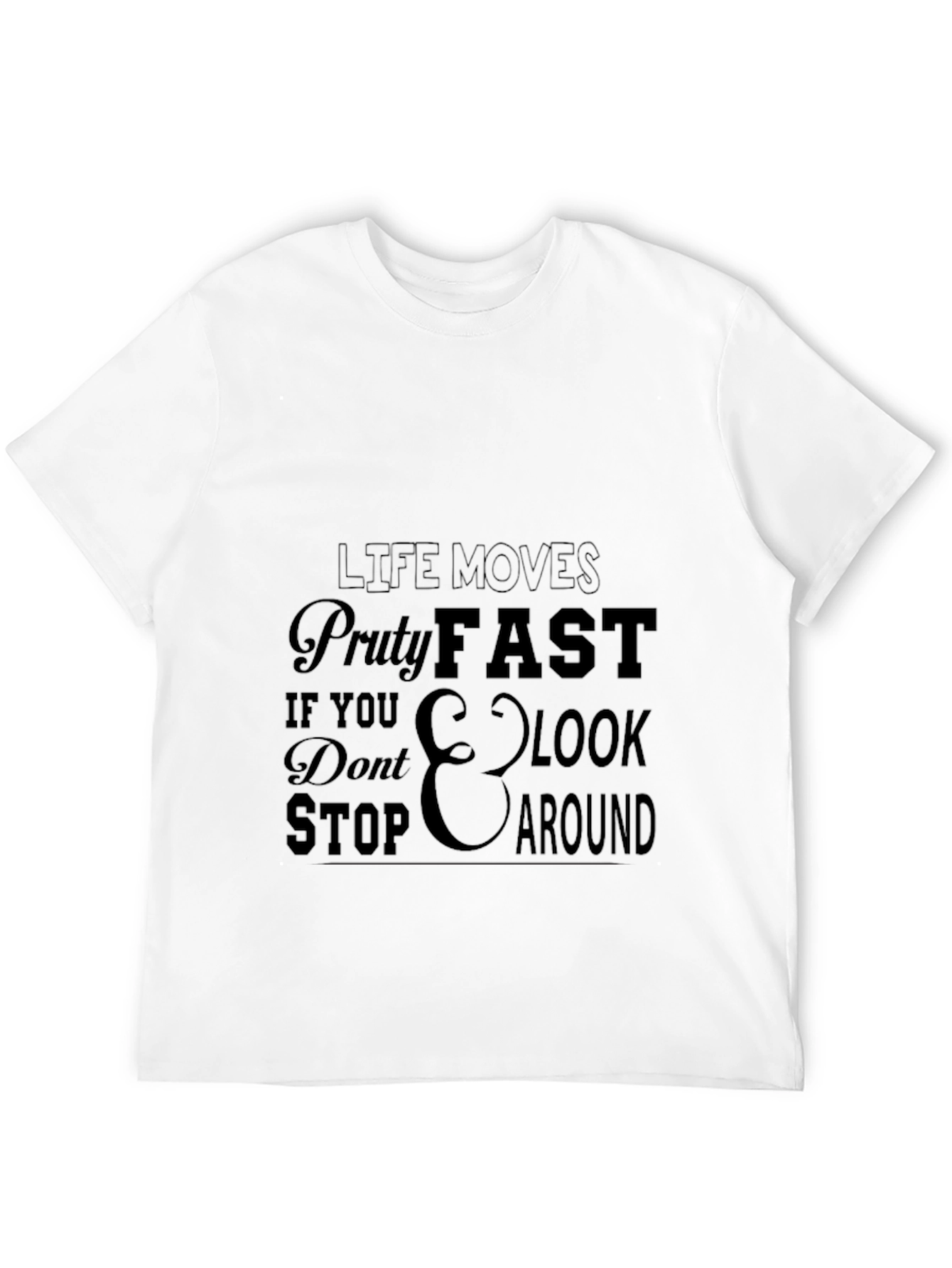 Camiseta Negra con Mensaje Motivacional