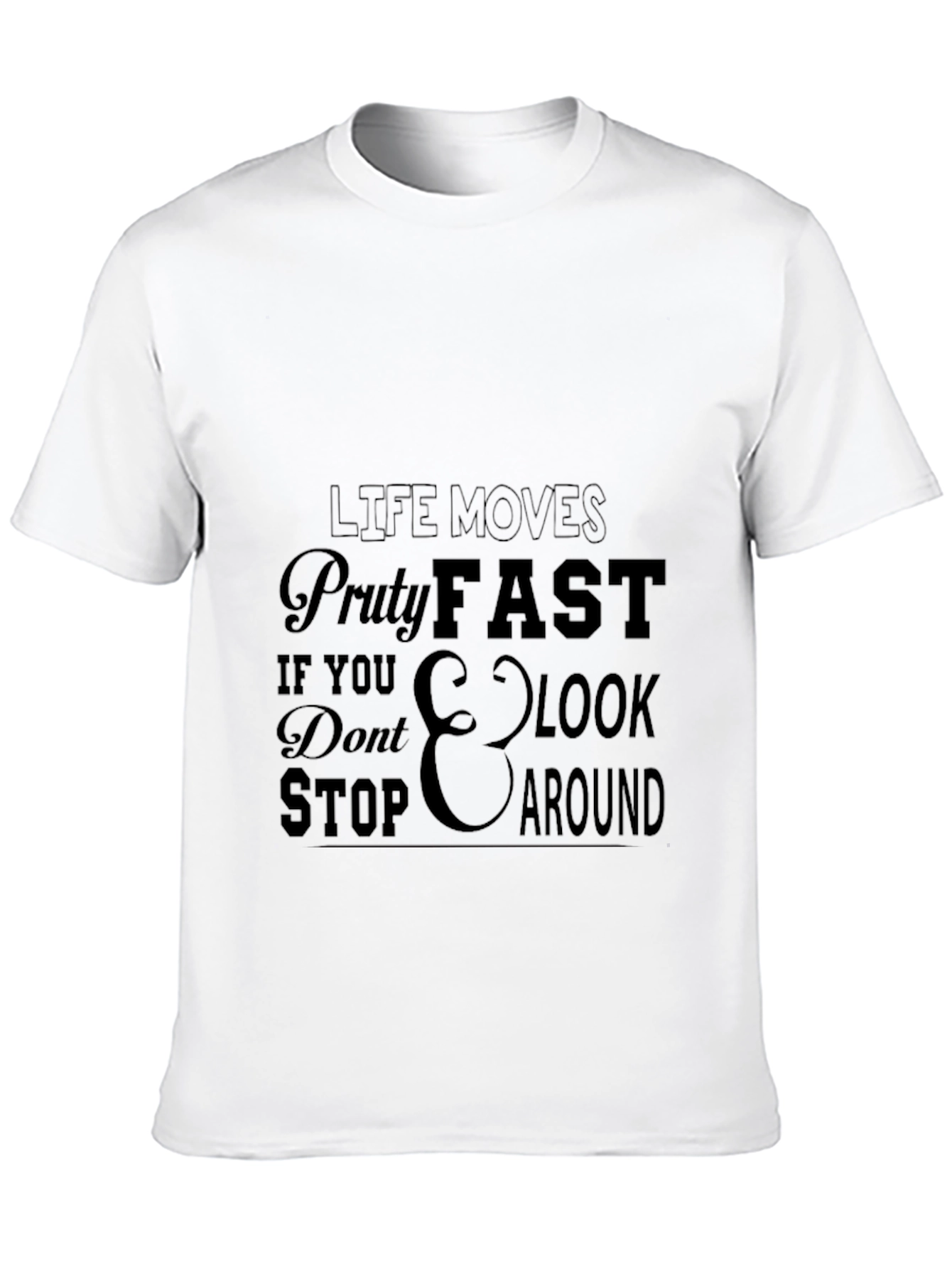 Camiseta Negra con Mensaje Motivacional
