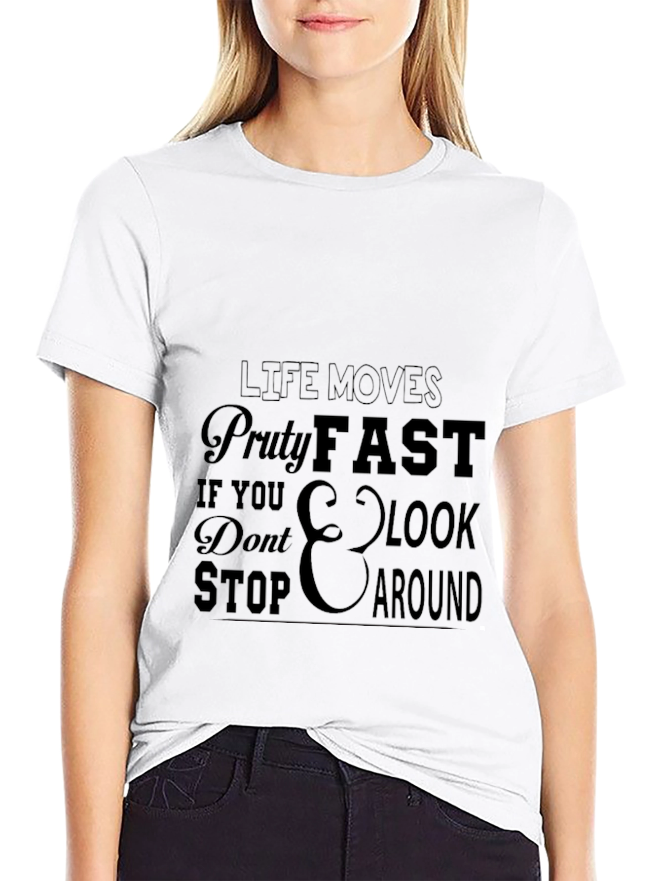 Camiseta Negra con Mensaje Motivacional