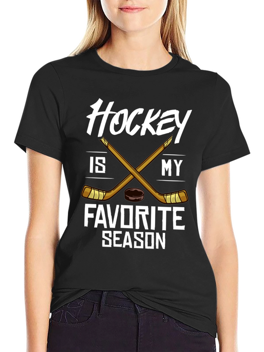 Camiseta Negra Hockey is My Favorite Season