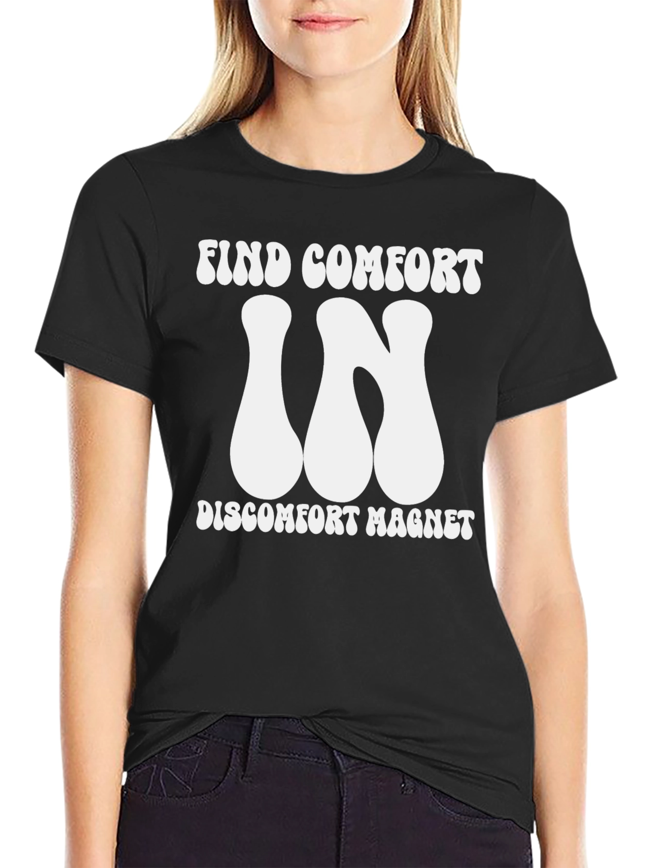 Camiseta Negra Discomfort Magnet