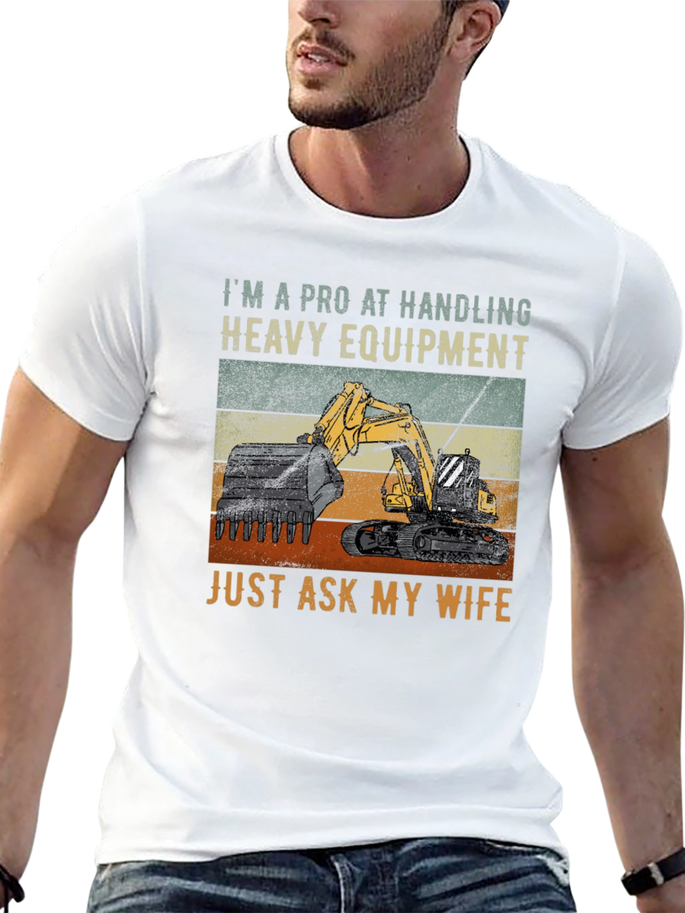 Camiseta Negra: Soy Profesional en Maquinaria Pesada