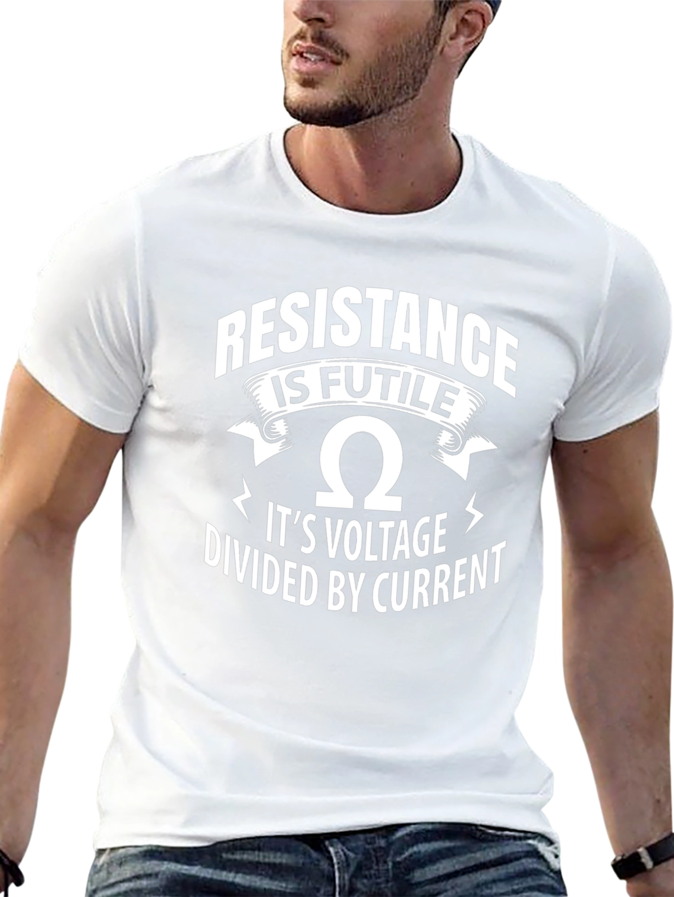 Camiseta Negra Resistencia Es Inútil Para Ingenieros