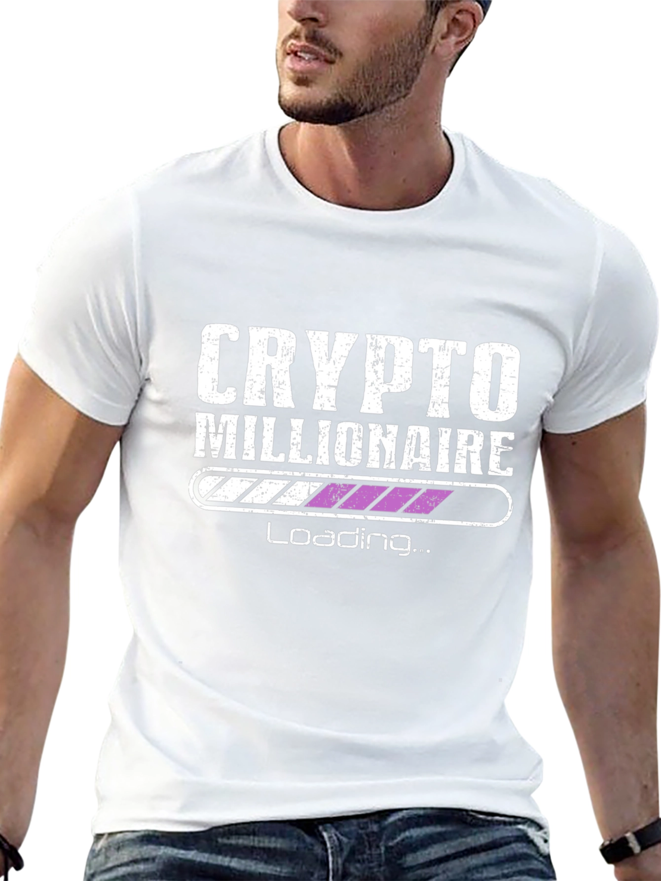 Camiseta Hombre Crypto Millionaire - Cargando...