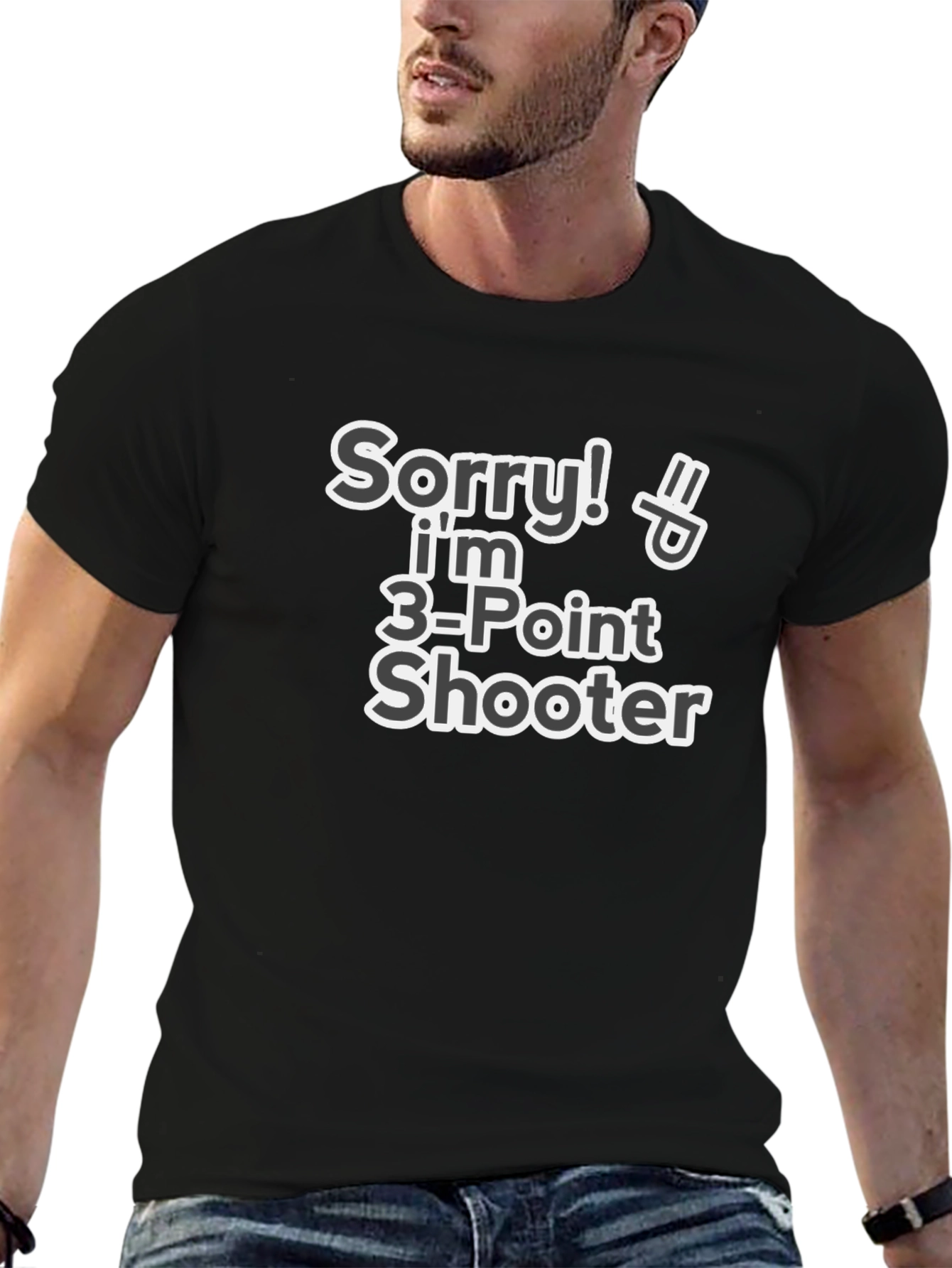Camiseta Divertida: Sorry! Soy 3-Point Shooter