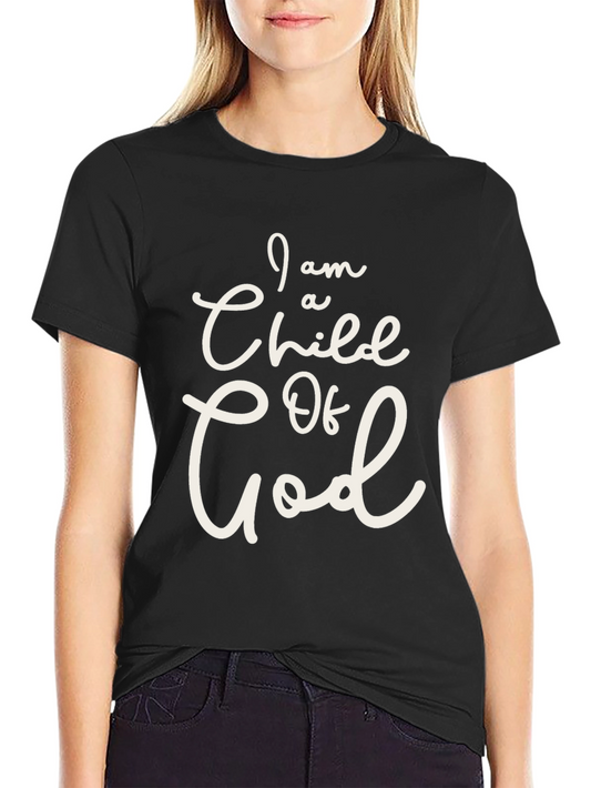 Camiseta Negra Soy un Hijo de Dios