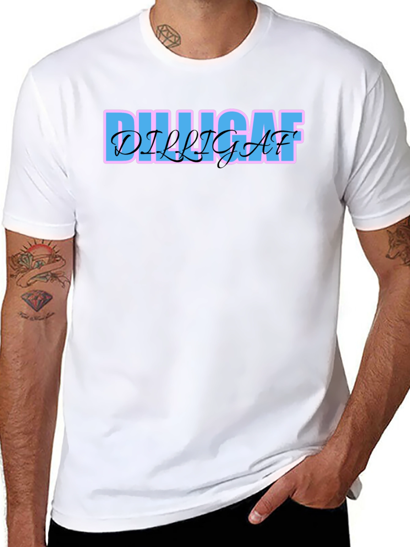 Camiseta Negra DILLIGAF