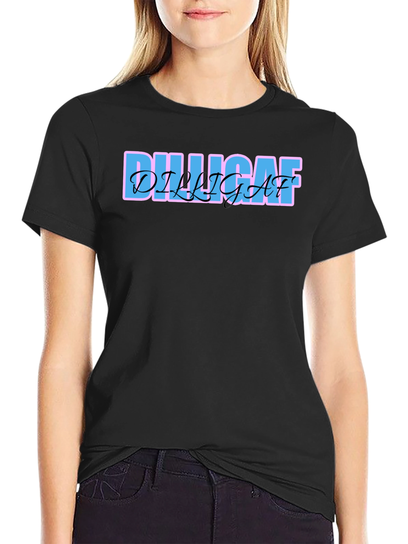 Camiseta Negra DILLIGAF