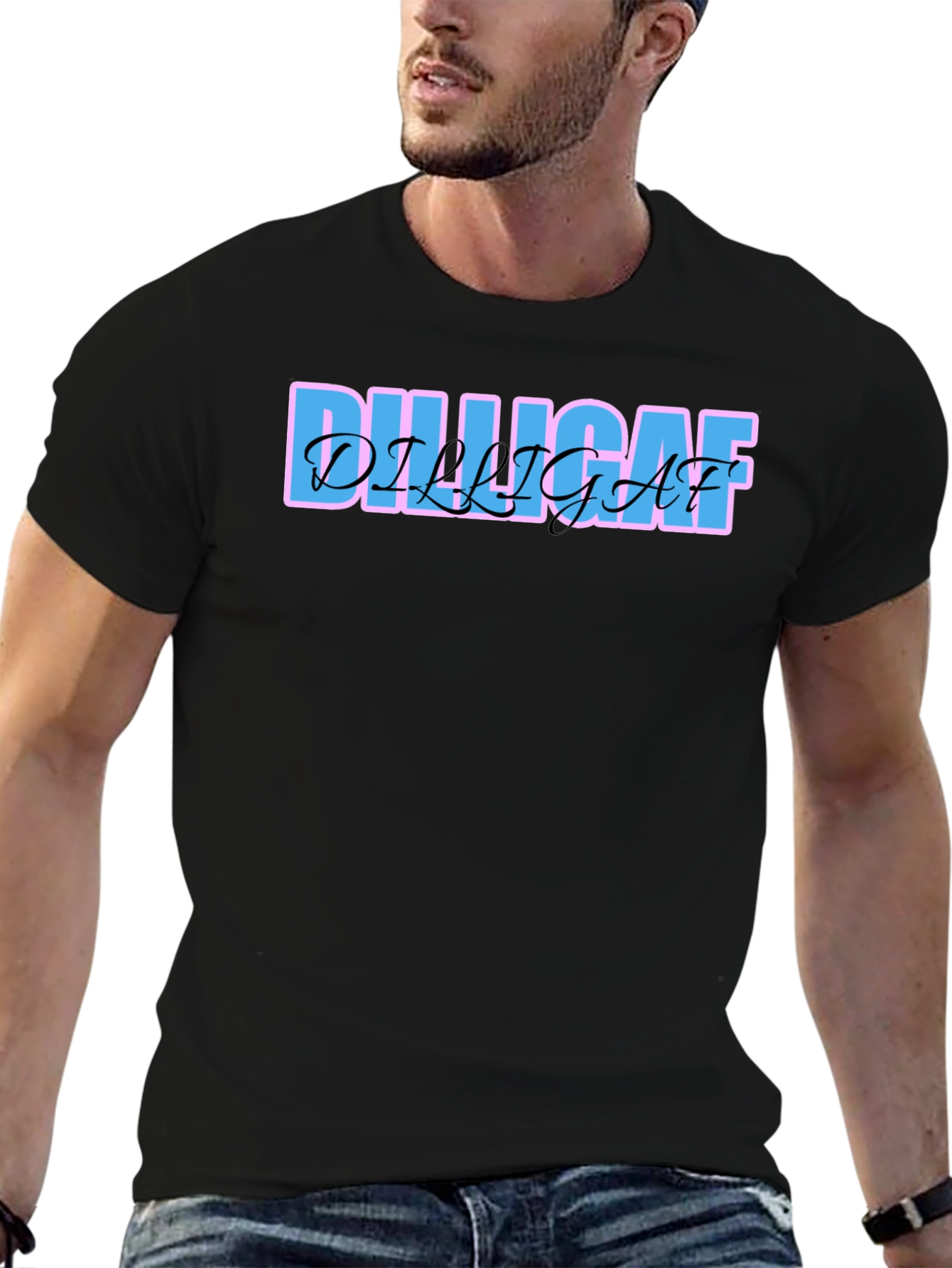 Camiseta Negra DILLIGAF
