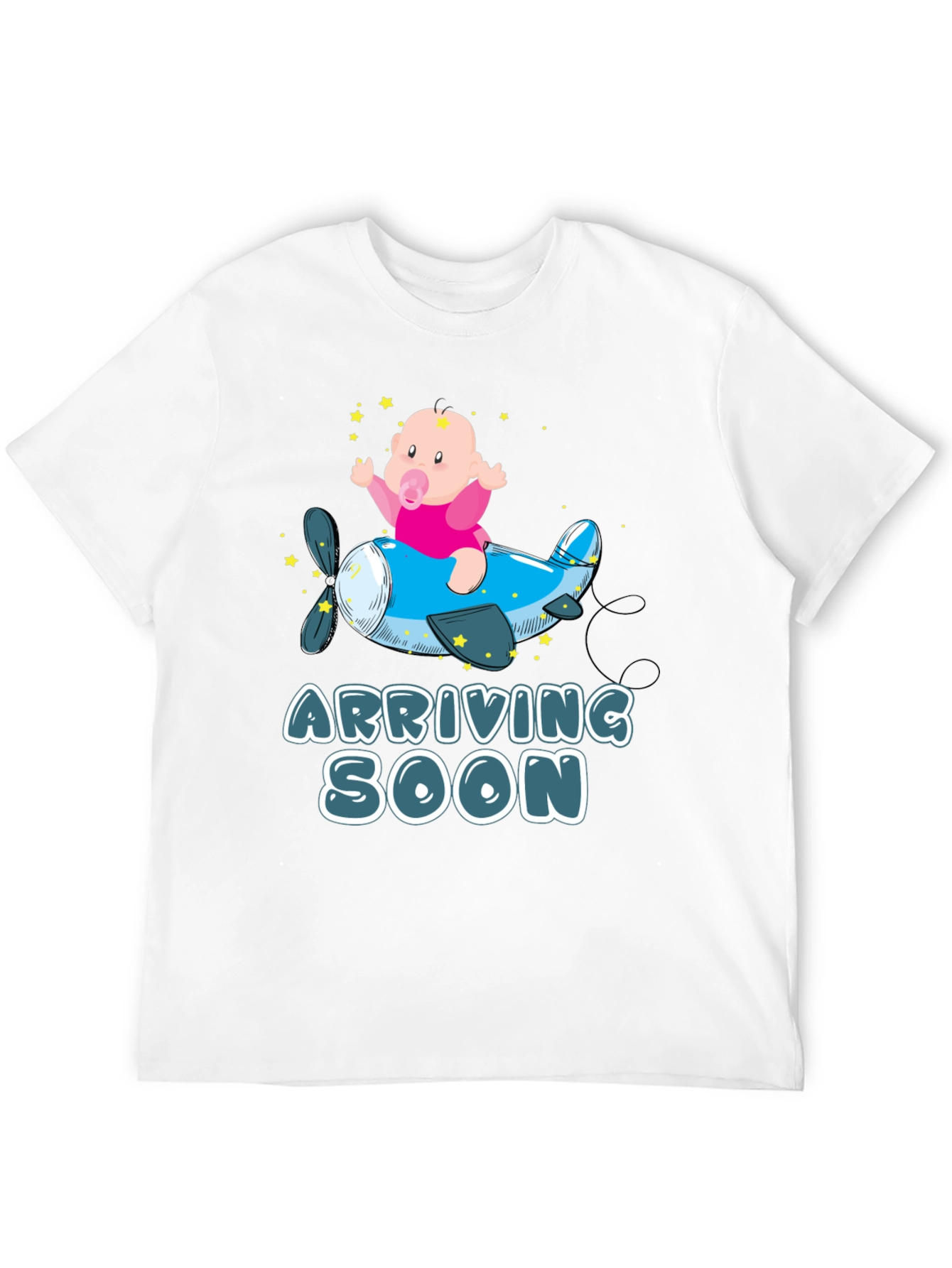 Camiseta Negra de Bebé en Avión - ¡Llegando Pronto!