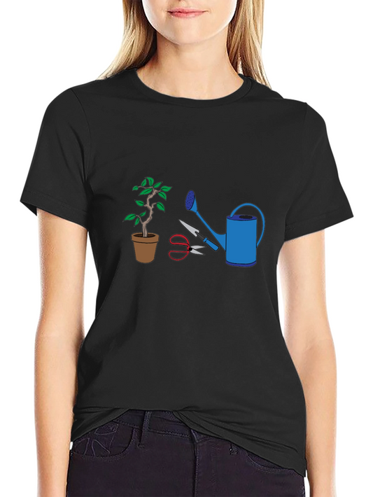 Camiseta Jardinero: Bonsái Regadera y Tijeras