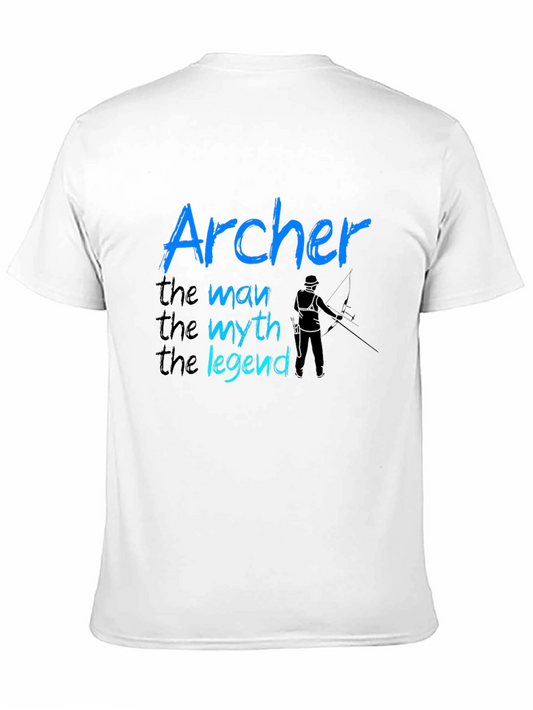 Camiseta Negra Archer: el hombre el mito la leyenda