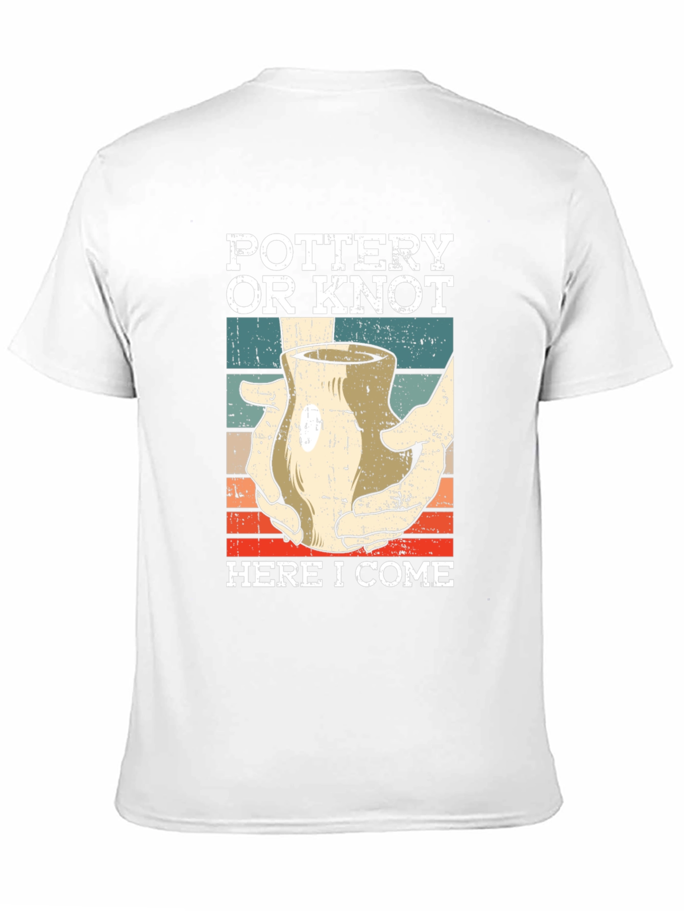 Camiseta Negra Pottery or Knot Here I Come