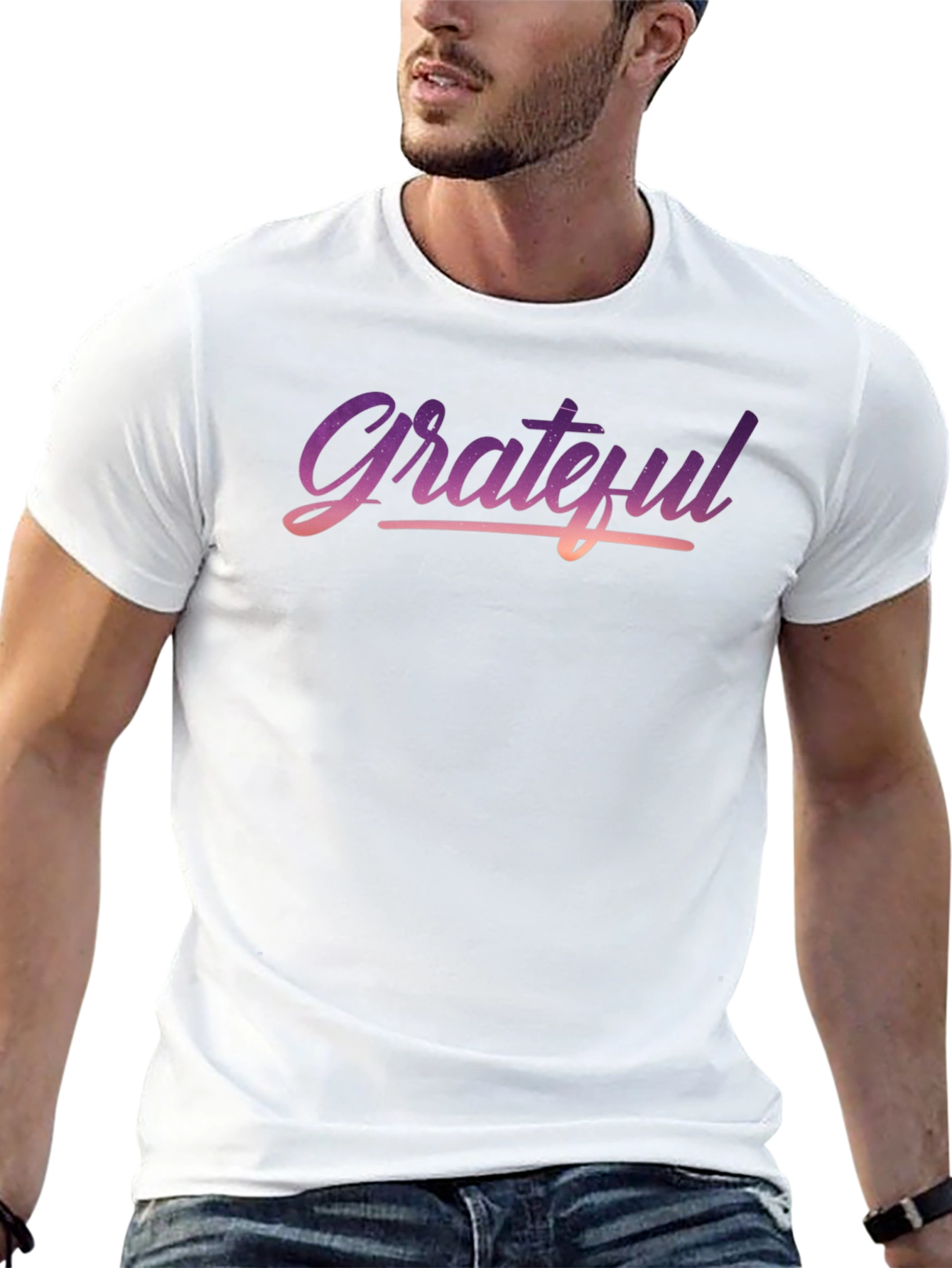 Camiseta Grateful - Diseño Elegante para Hombre