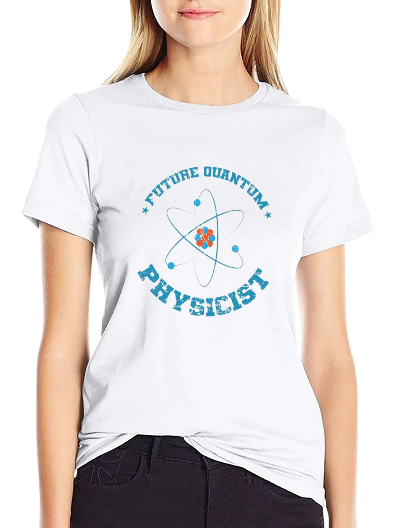 Camiseta Negra de Físico Cuántico Futuro
