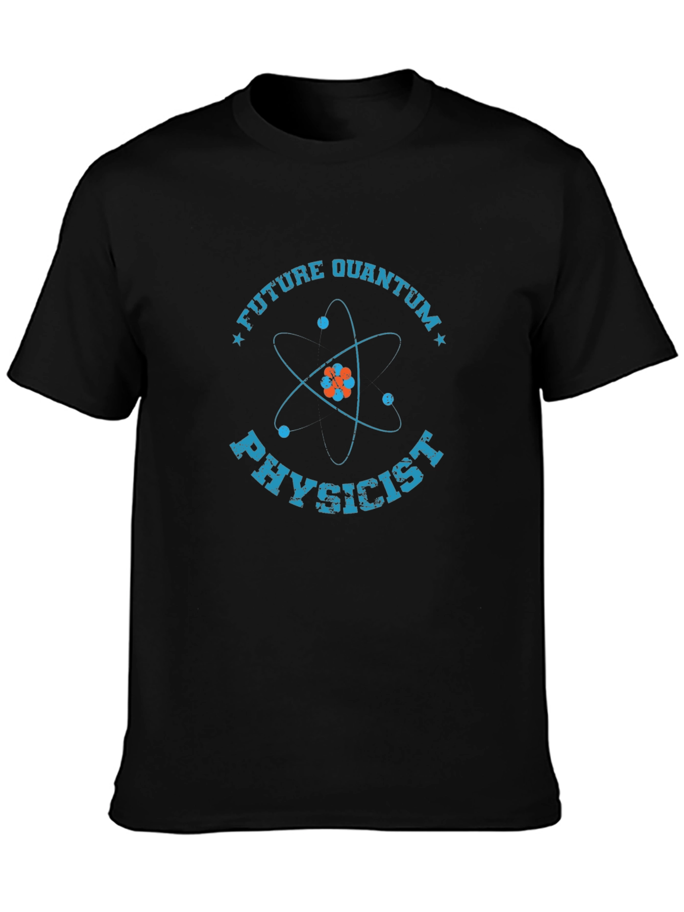Camiseta Negra de Físico Cuántico Futuro