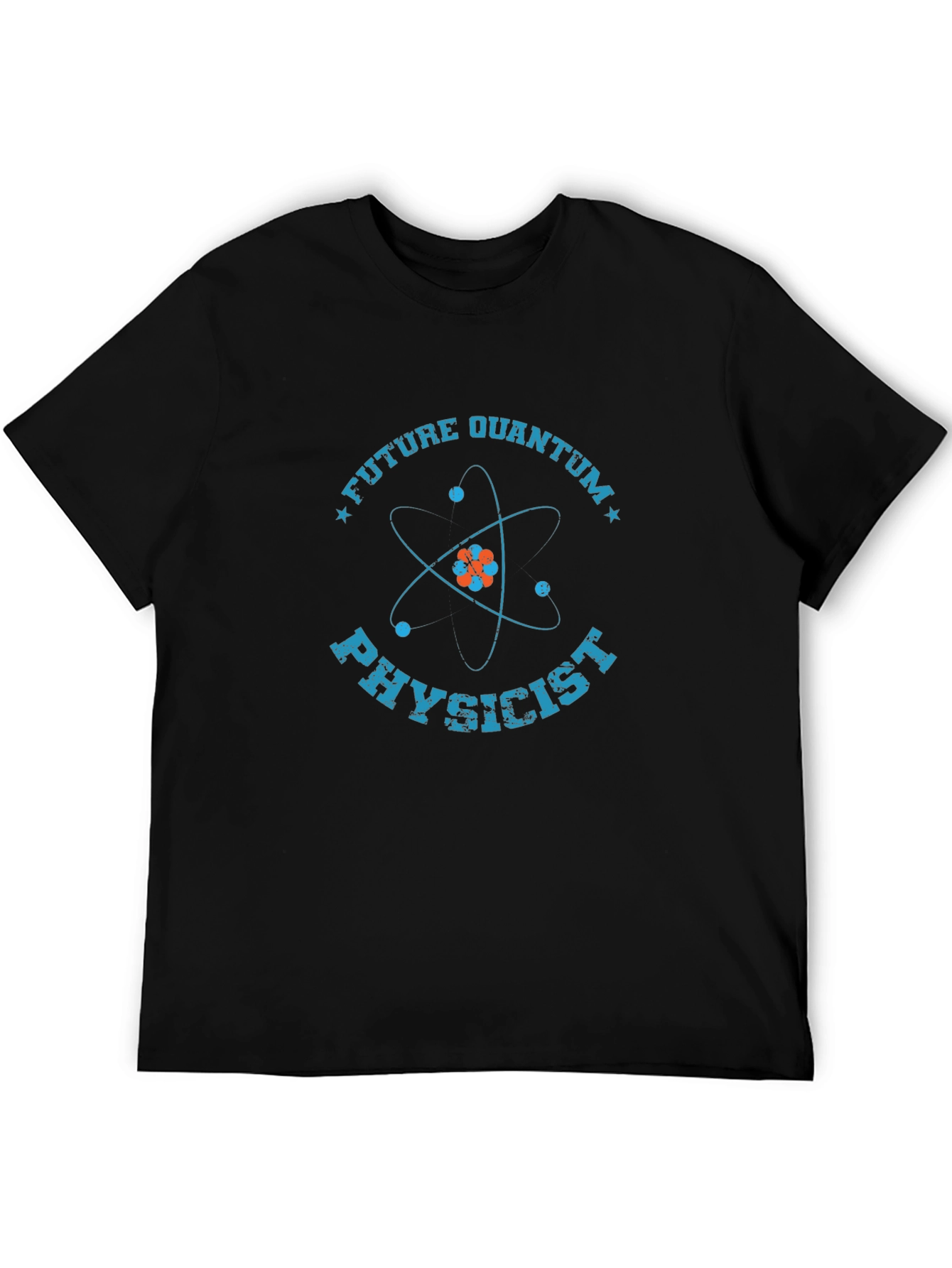 Camiseta Negra de Físico Cuántico Futuro
