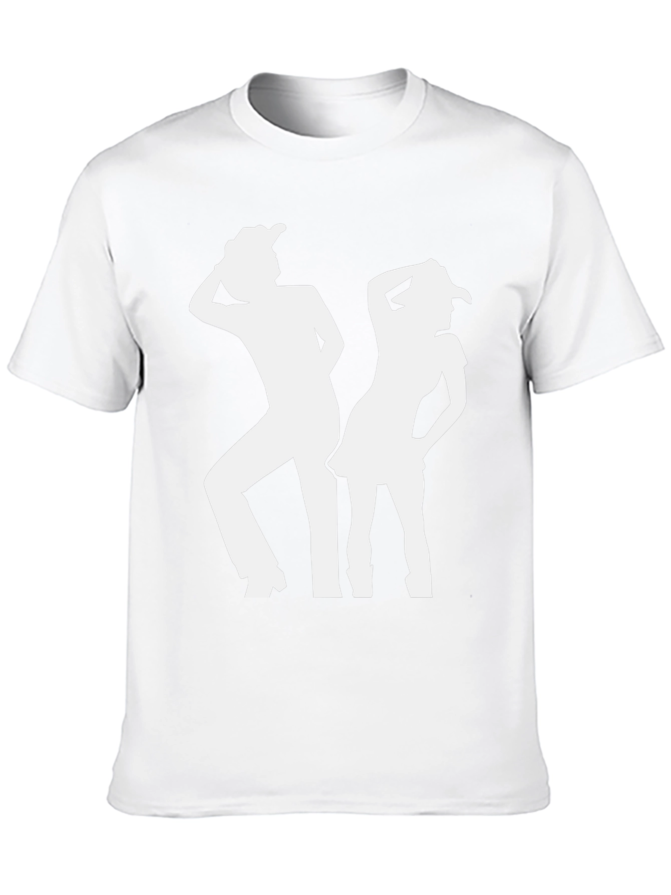 Camiseta Negra Silueta Vaquera para Hombre